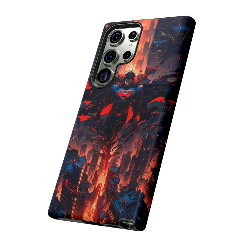Anime Superman Tough Cases for iPhones, Samsung, and Pixel