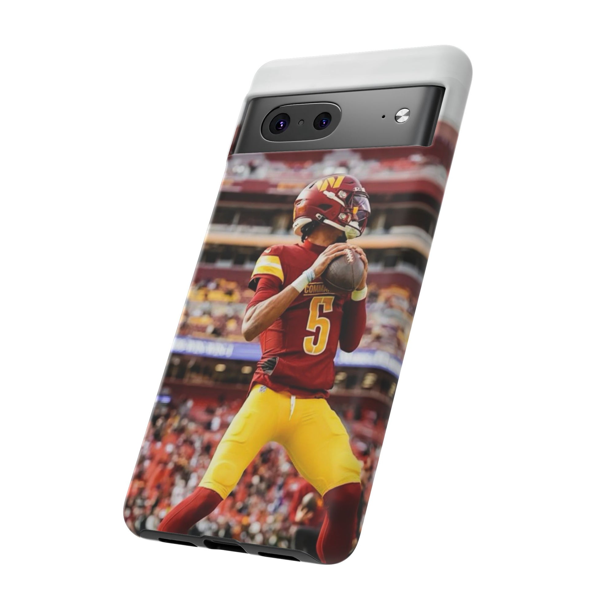 Jayden Daniels Washington Football Tough Cases for iPhones, Samsung, and Pixel