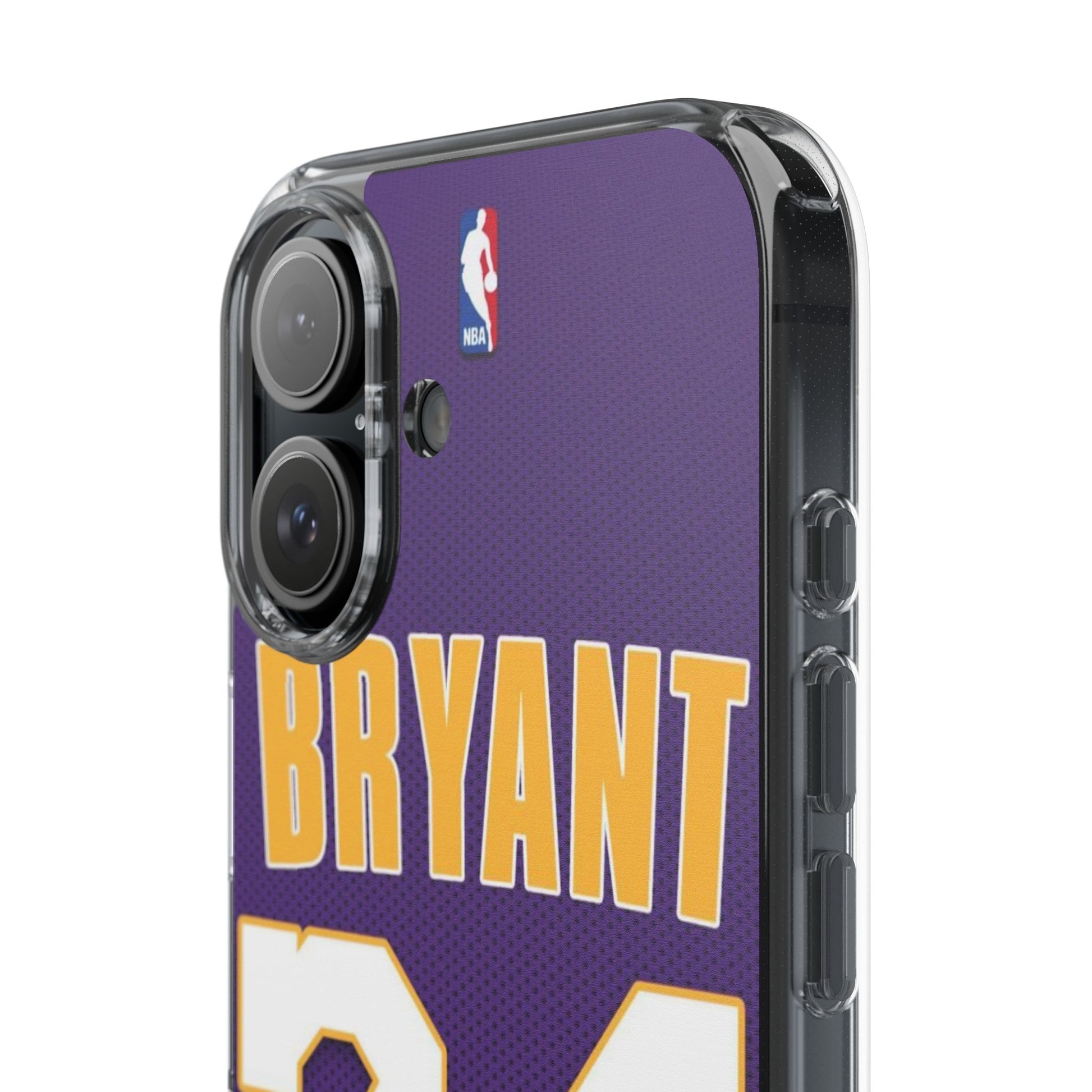Kobe Purple Basketball Jersey Inspired design Clear Phone Cases