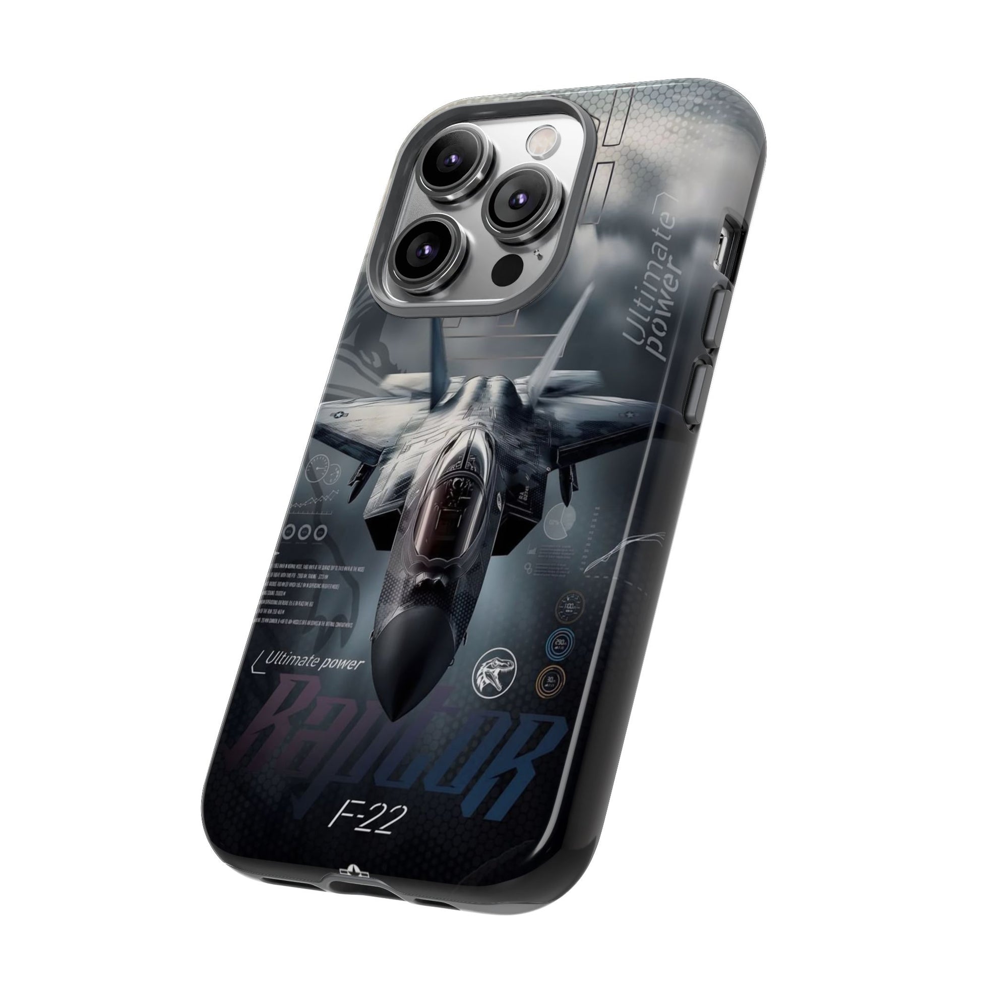 F-22 Raptor Fighter Jet Tough Cases for iPhones, Samsung, and Pixel
