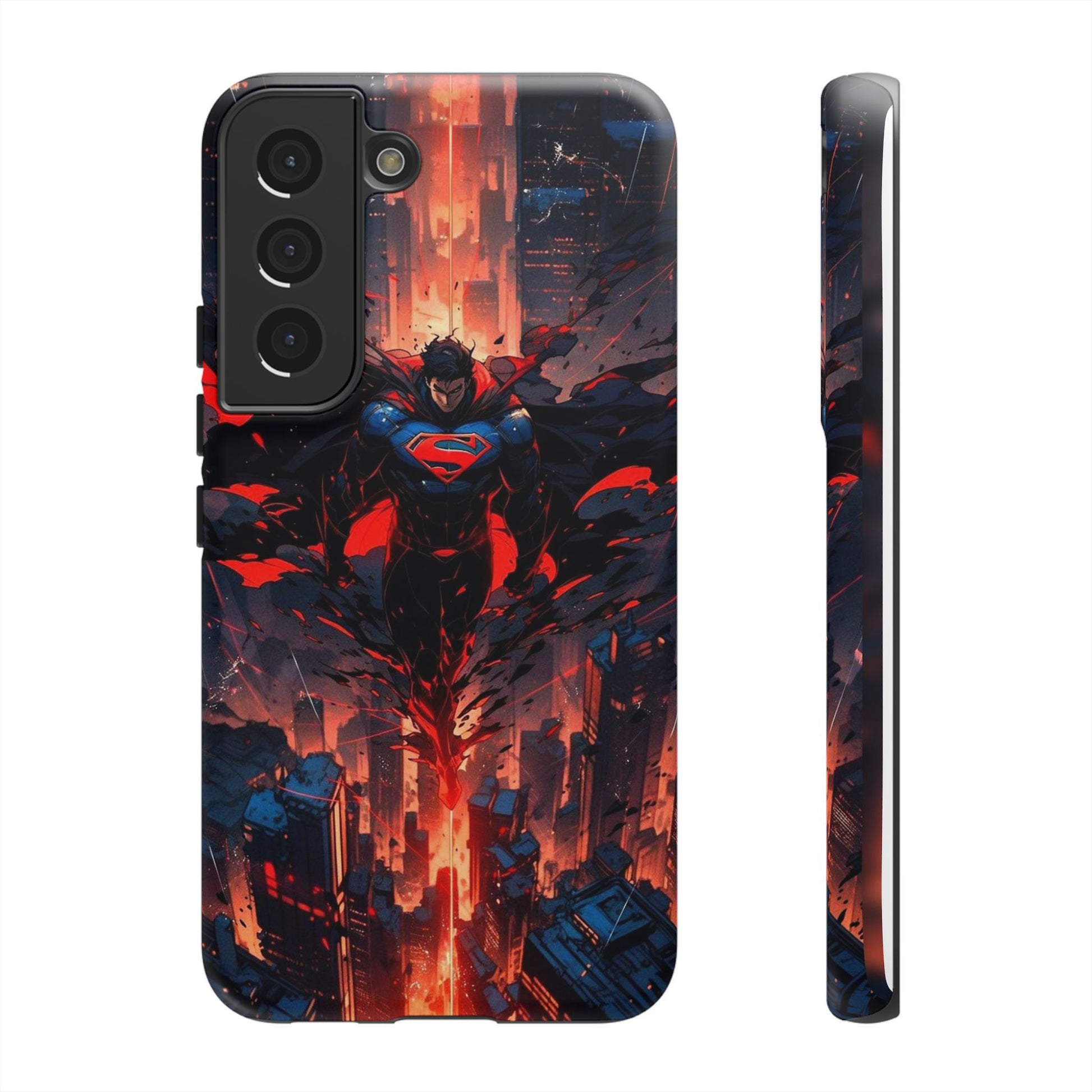 Anime Superman Tough Cases for iPhones, Samsung, and Pixel