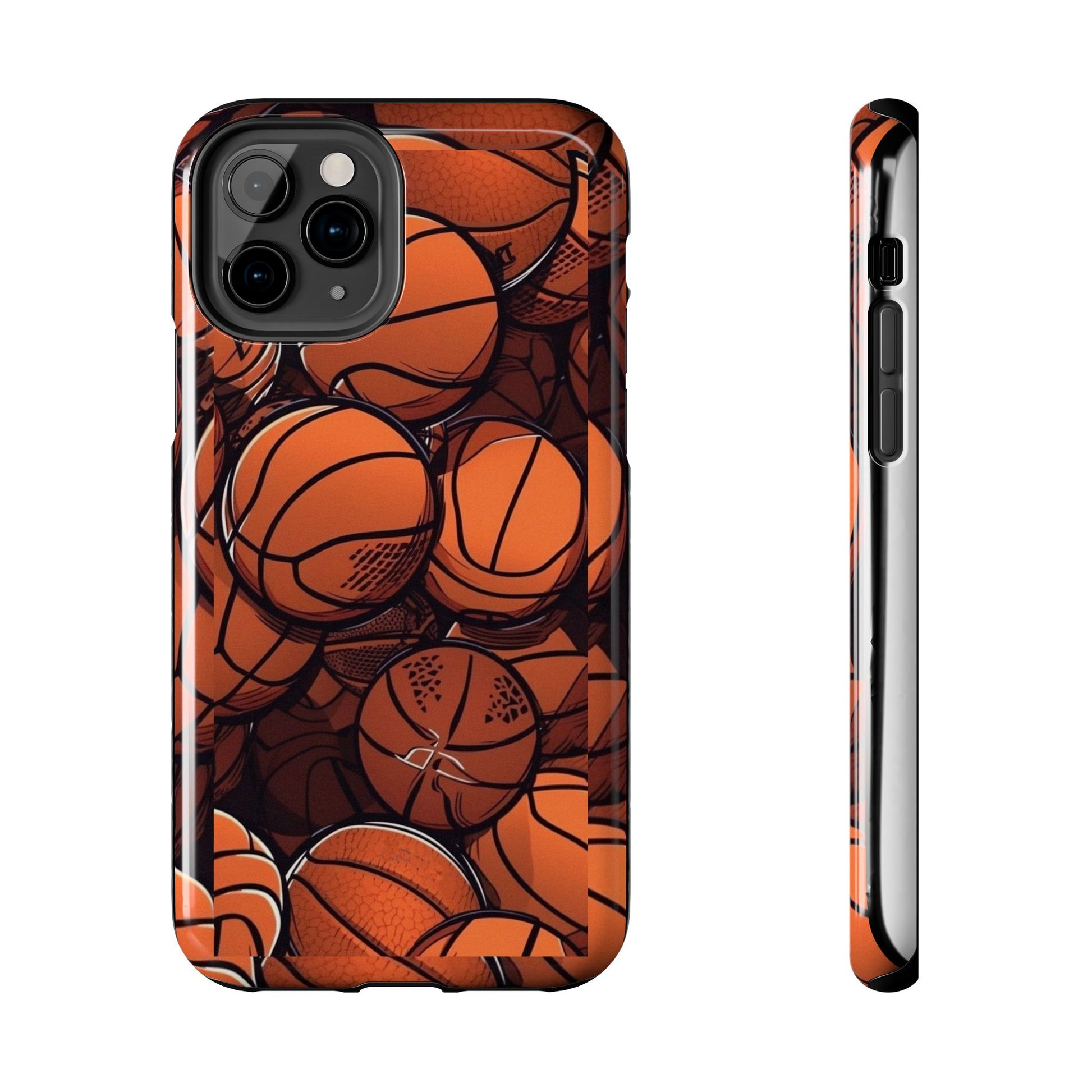 Basketball Pattern Design Tough Phone Cases for Iphones & Samsung Durable