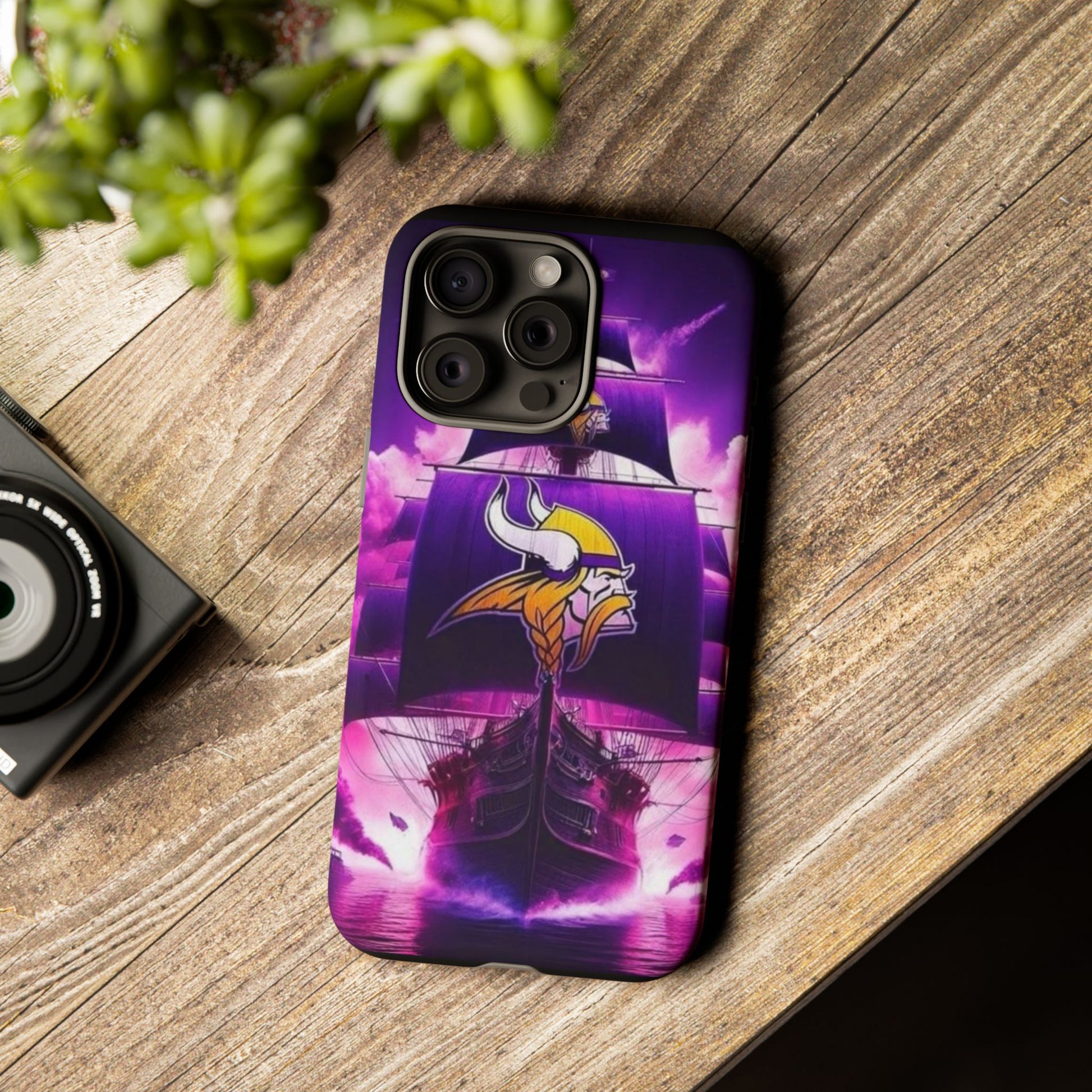 Minnesota Vikings Ship Football Phone Case, Tough Cases for iPhones, Samsung, and Pixel