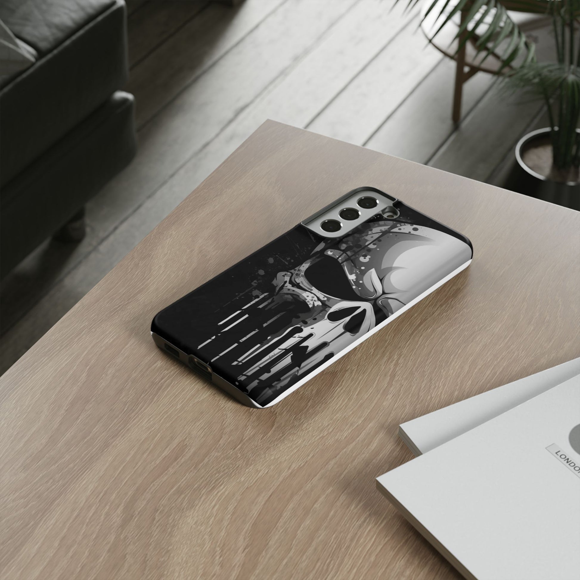 Punisher Skull Tough Cases for iPhones, Samsung, and Pixel