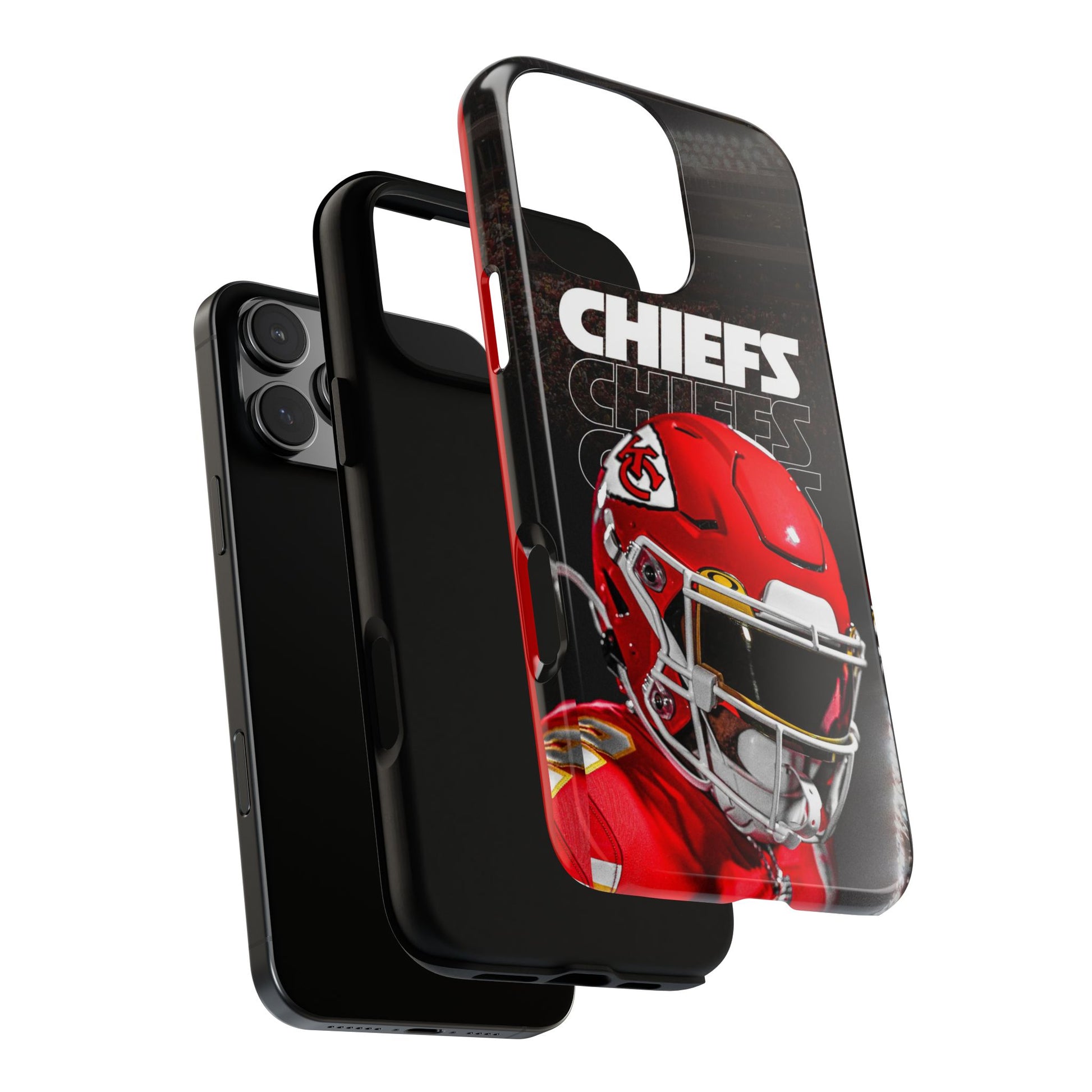 Kansas City Chiefs Football Helmet Logo Tough Cases for iPhones, Samsung, and Pixel
