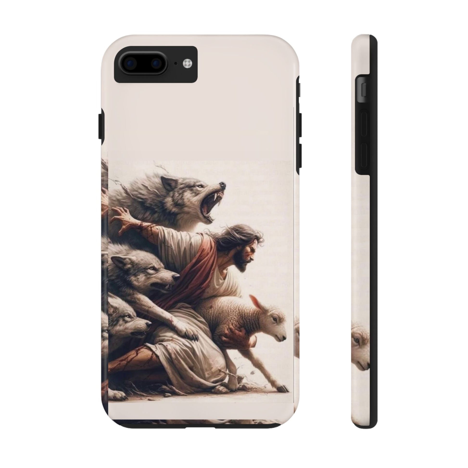 Jesus x Wolves Christian Themed Tough Phone Cases for Iphones & Samsung Phones