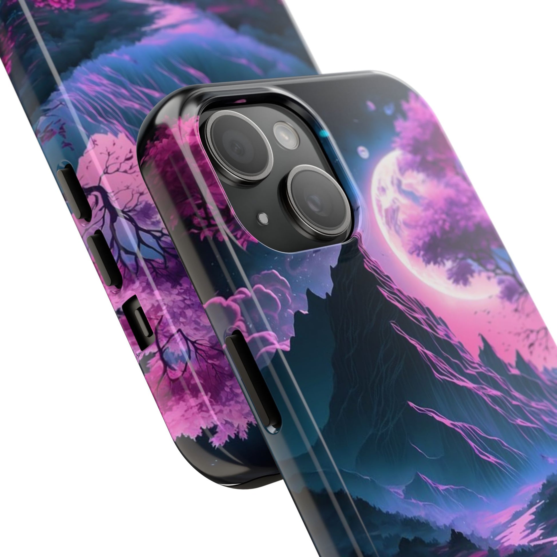 Cherry Blossoms in Japan Themed Tough Phone Cases for Iphones & Samsung Phones
