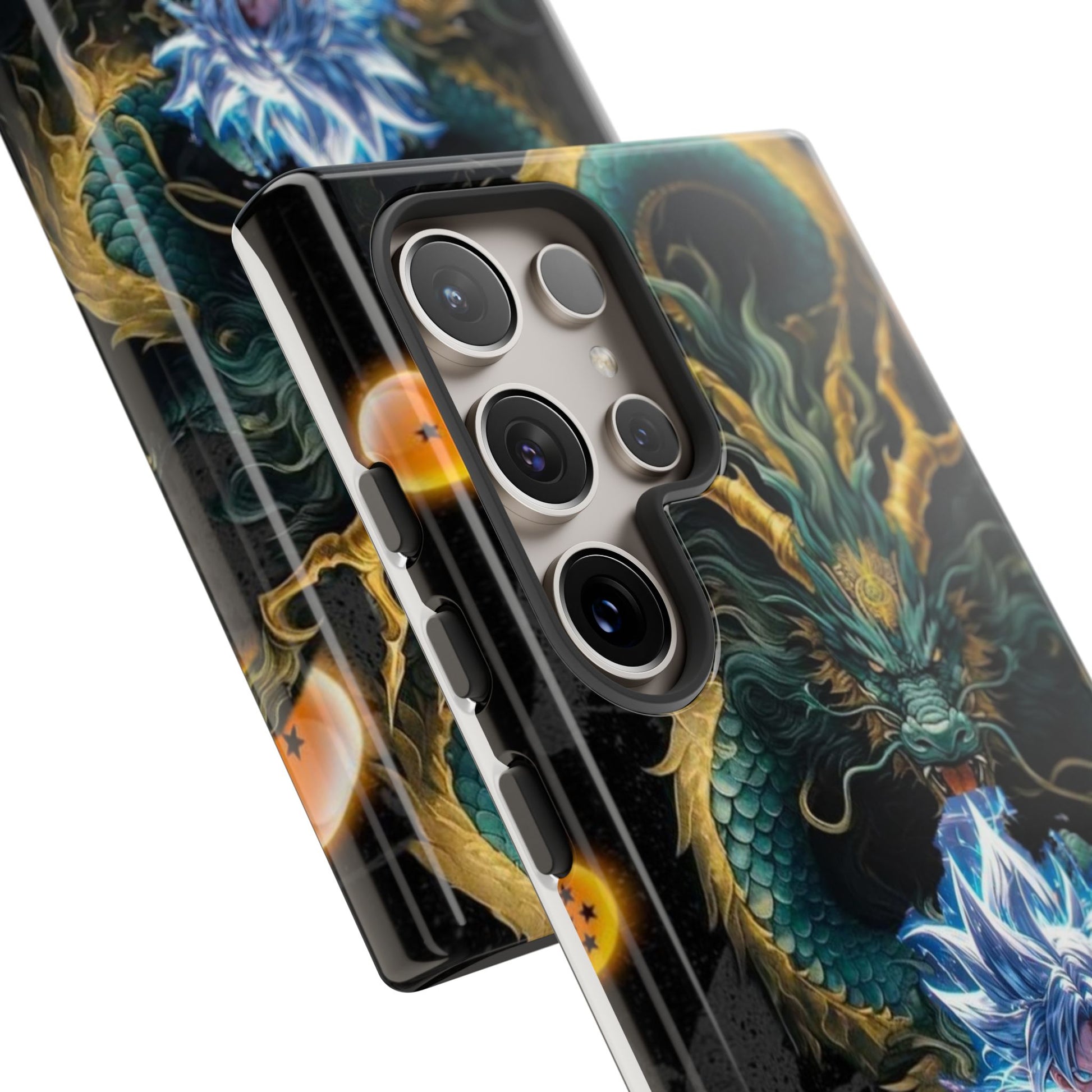 Anime Goku x Shenron Dragonball Z Tough Cases for iPhones, Samsung, and Pixel