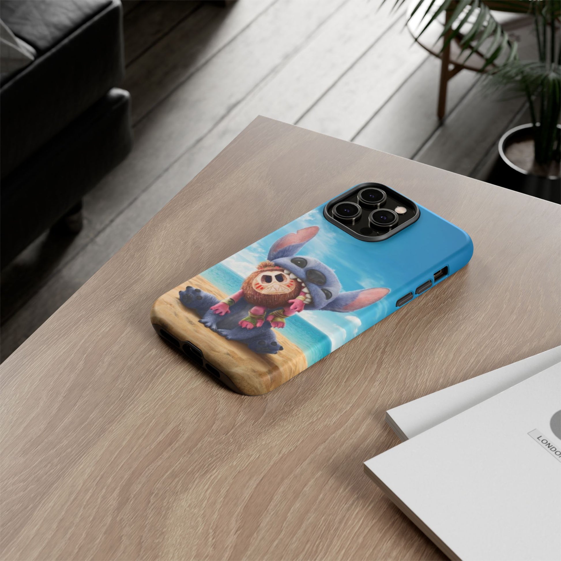 Stitch Beach Sunset Landscape Phone Case for iPhone, Samsung Galaxy, & Pixel Phones