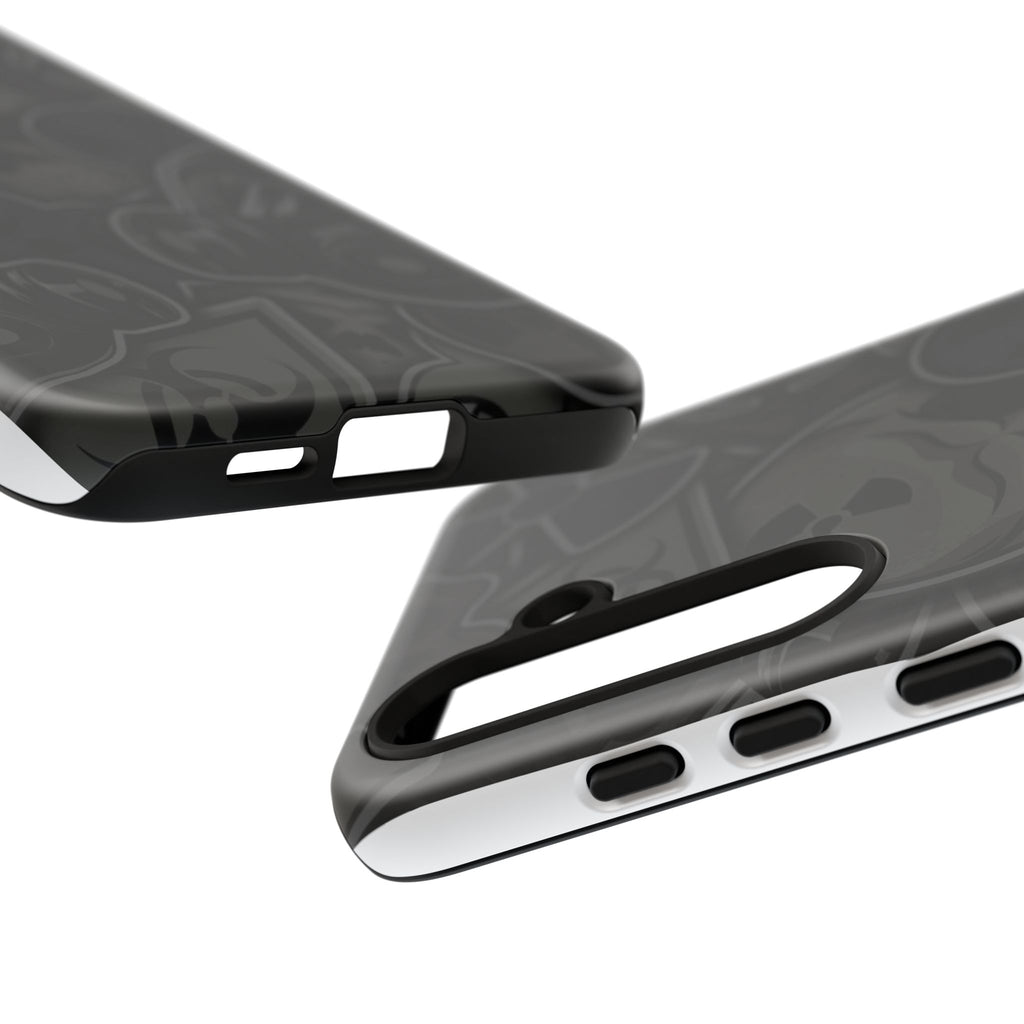 Tough Cases Phone Case, Edgy Skull Design Phone Cover, Gothic Cell Phone Shell