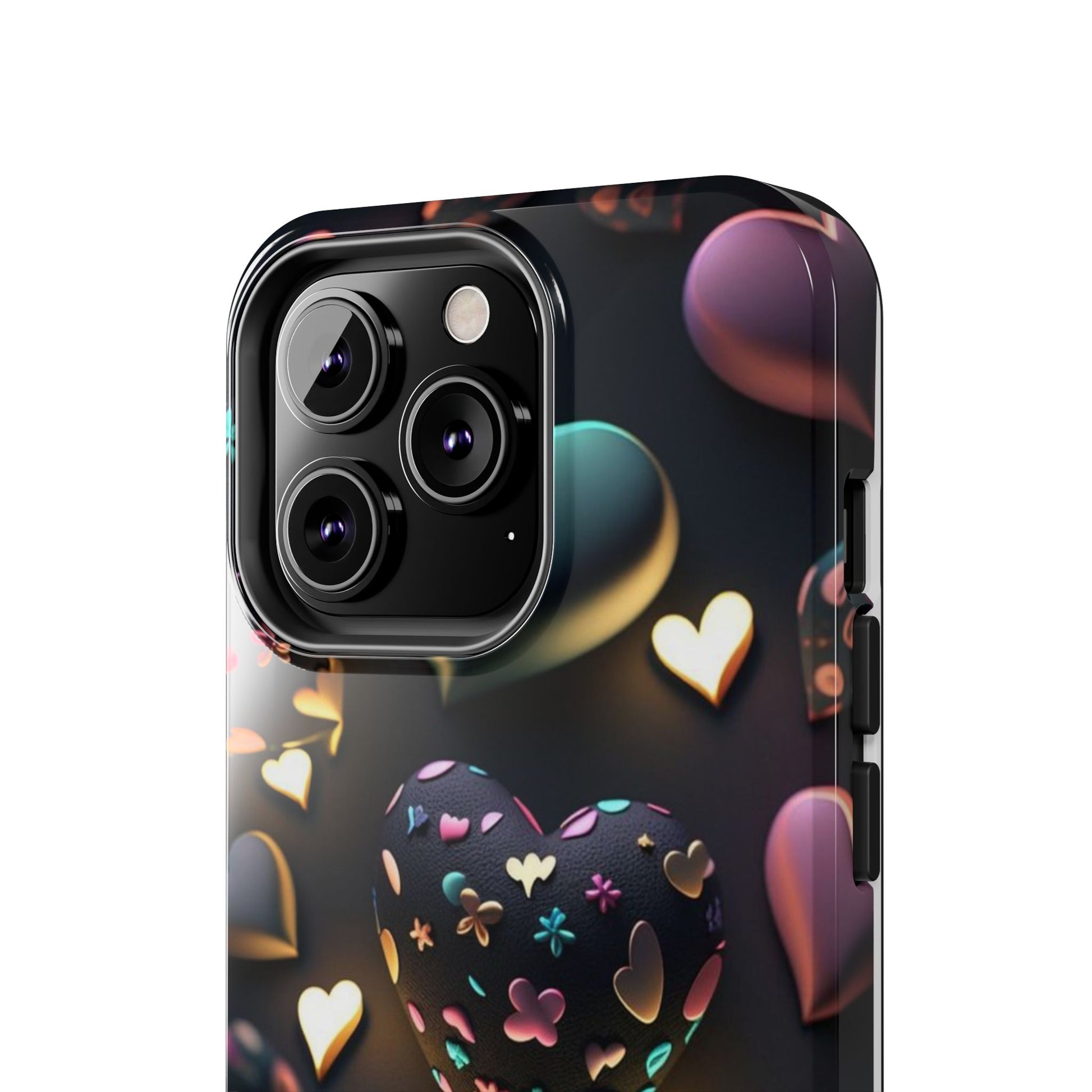 Floating Hearts Themed Tough Phone Cases for Iphones & Samsung Phones