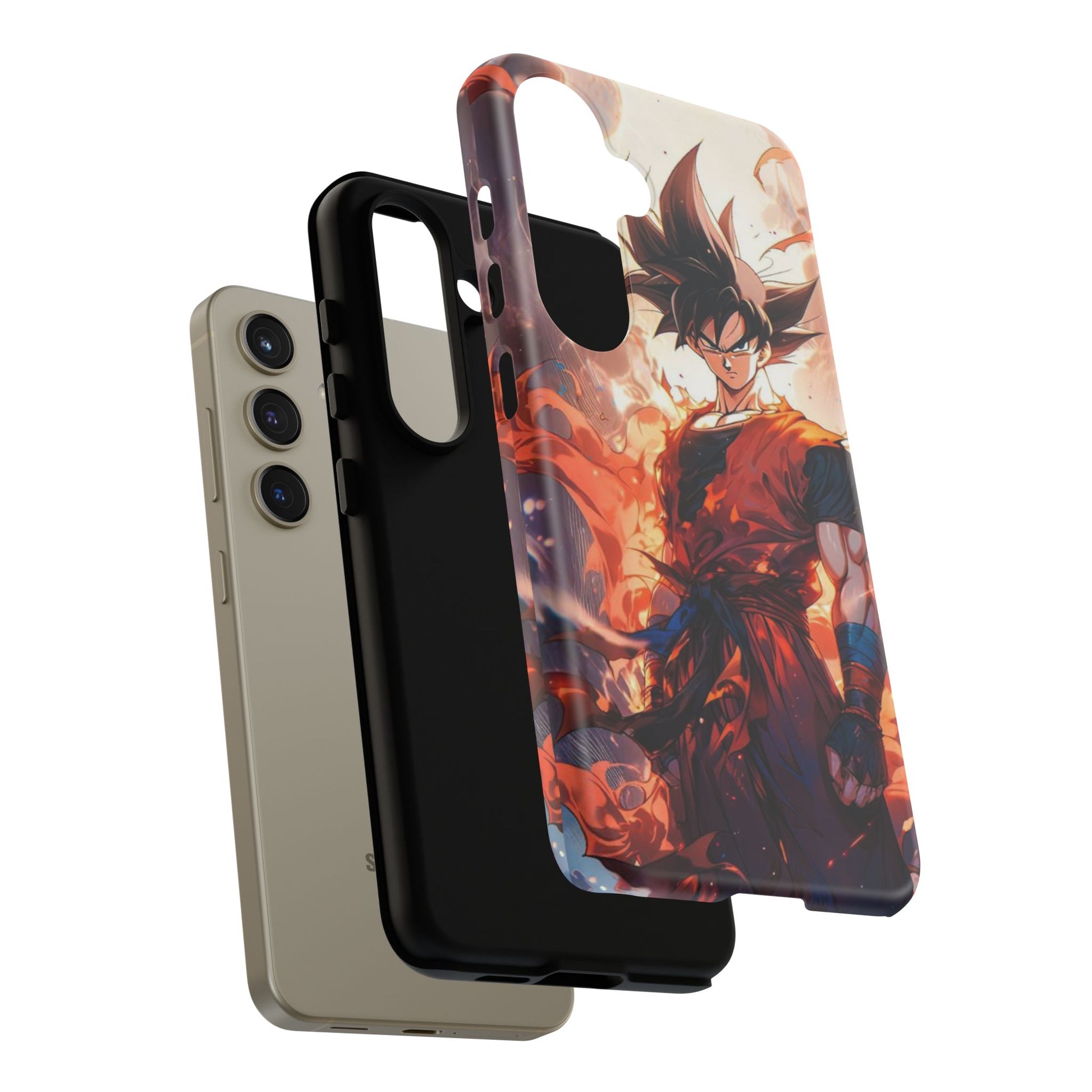 Anime Manga Dragon Ball Z Goku Tough Cases for iPhones, Samsung, and Pixel