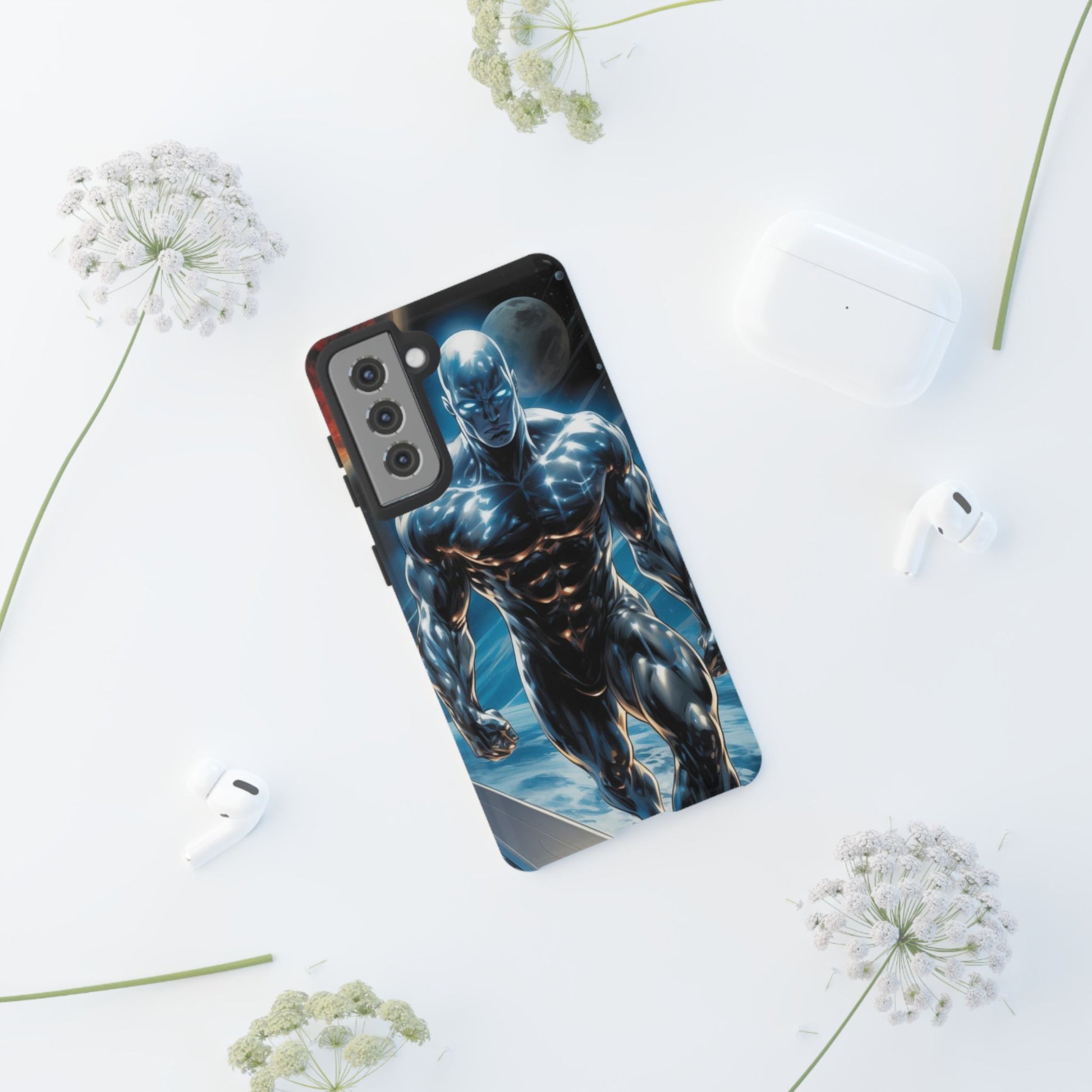 The Silver Surfer Comic Art Phone Case, Tough Cases for iPhones, Samsung, and Pixel