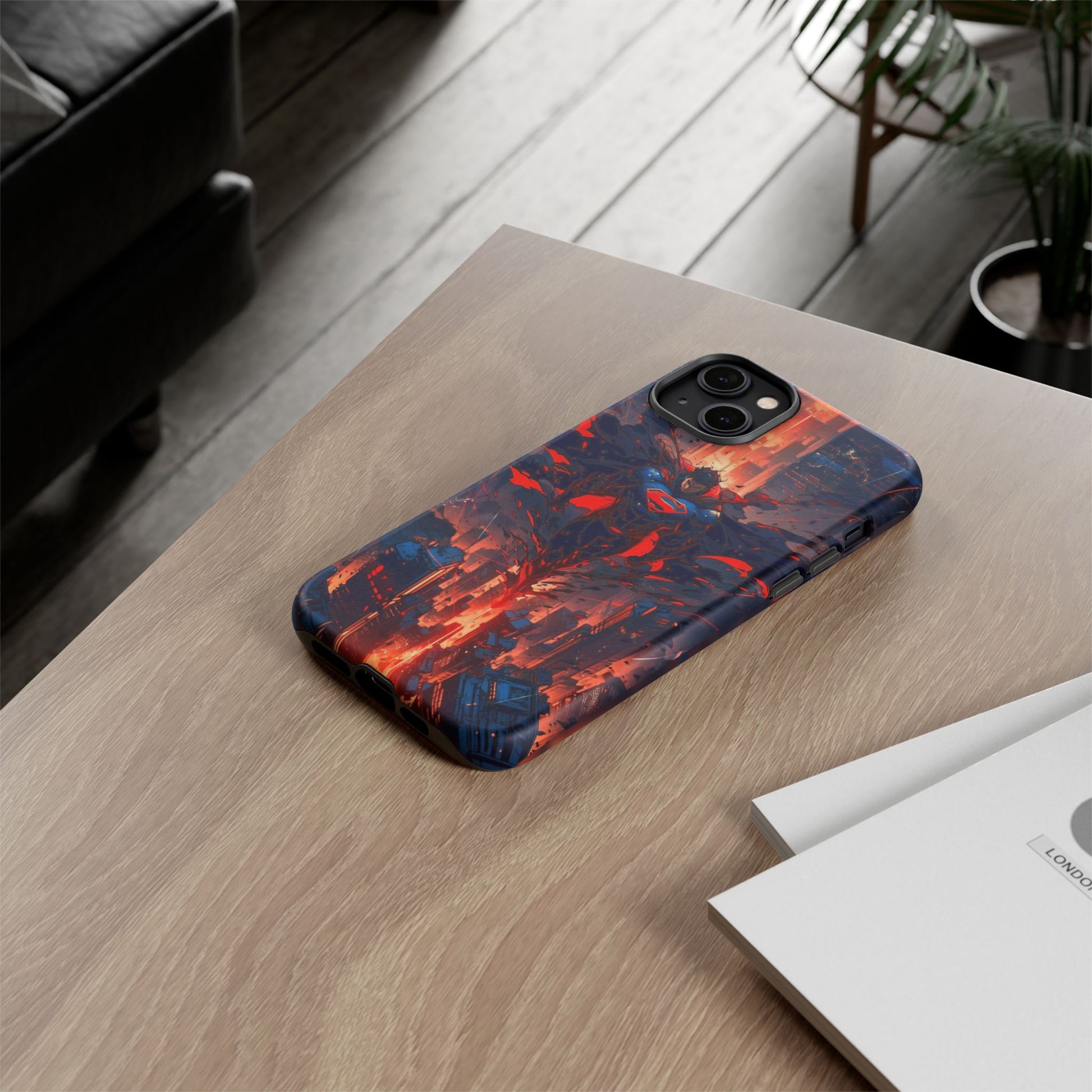 Anime Superman Tough Cases for iPhones, Samsung, and Pixel
