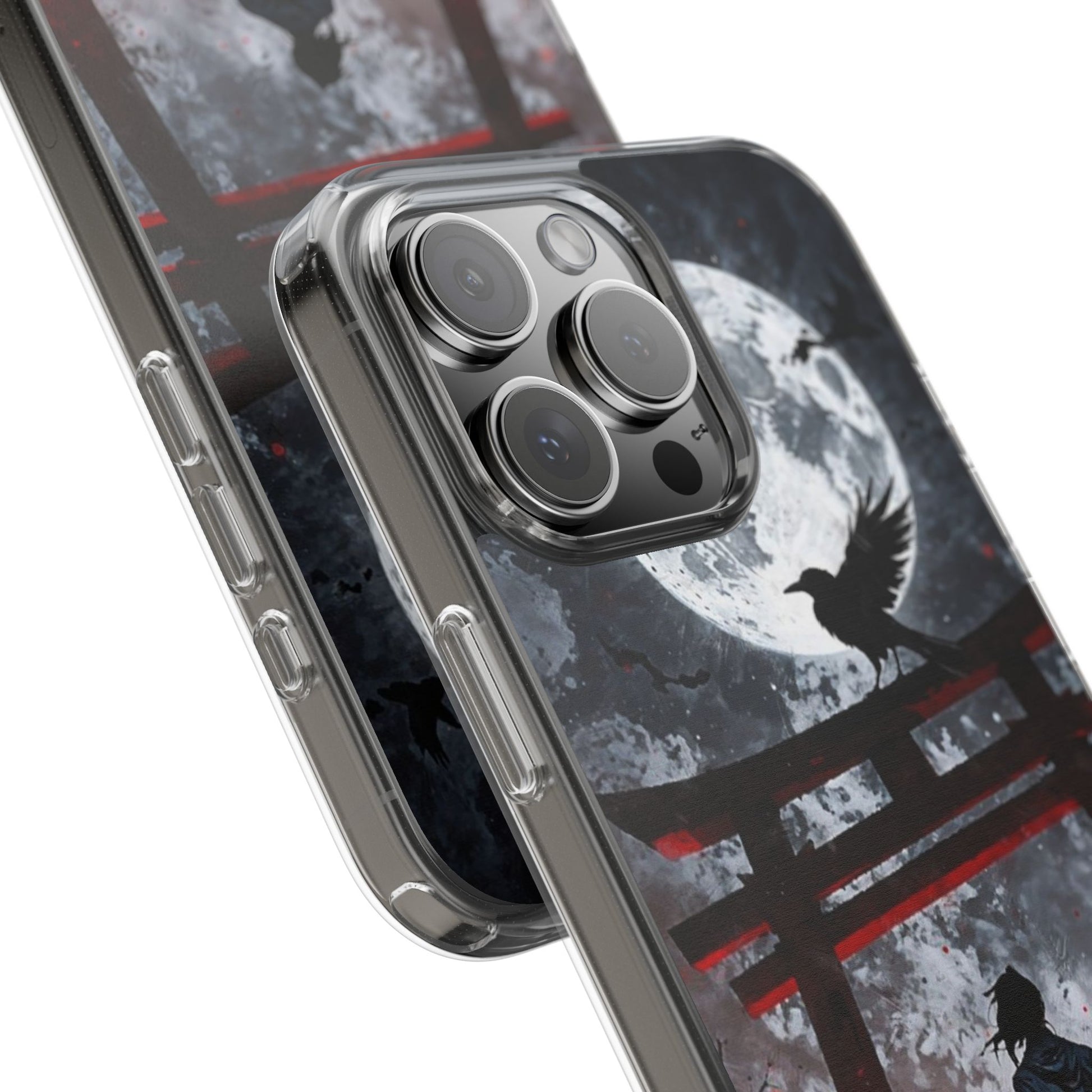 The Lone Samurai and Crow Design case for Iphone and Samsung phones