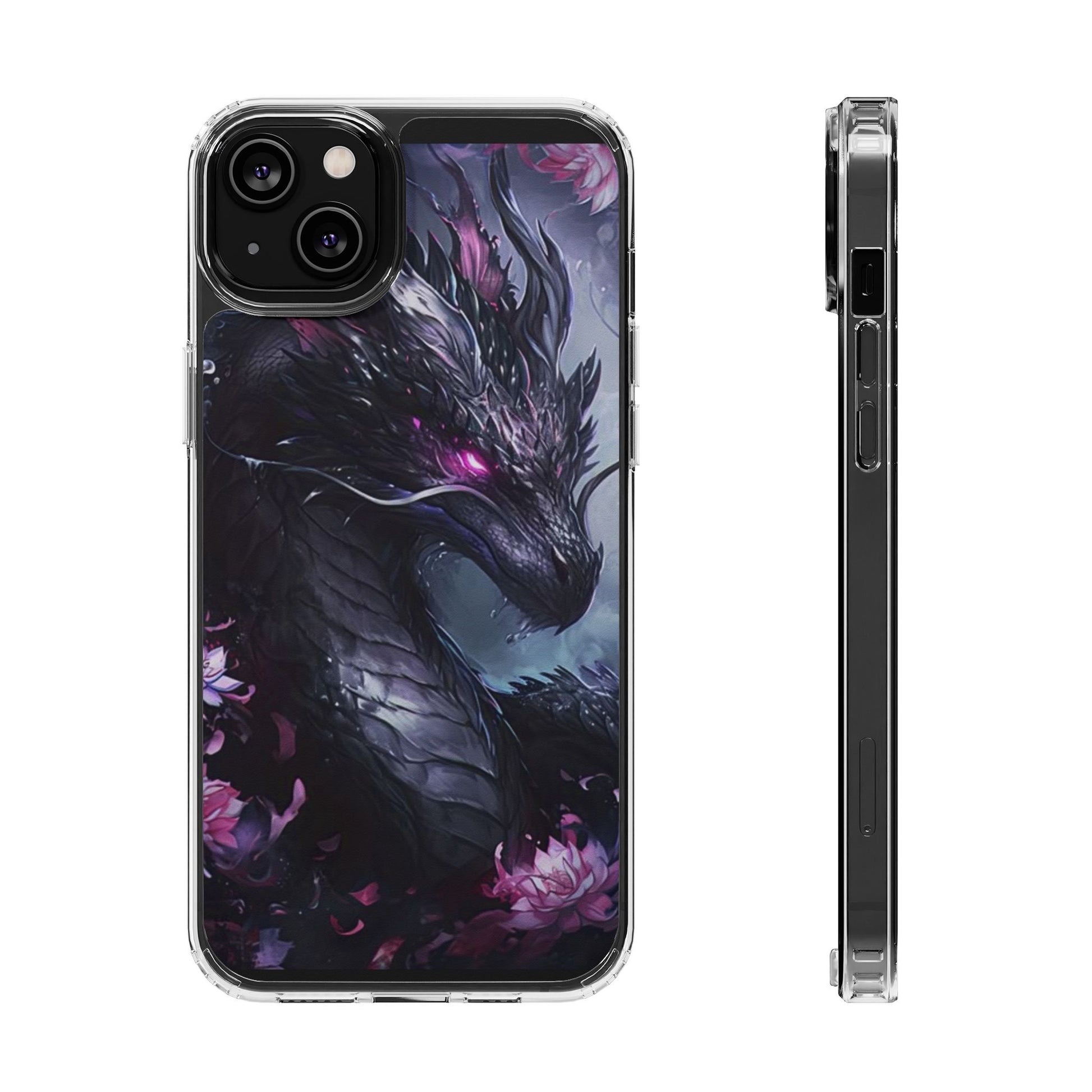 Phone Cases, Purple Dragon Design, iPhone Samsung Case, Protective Cover, Unique