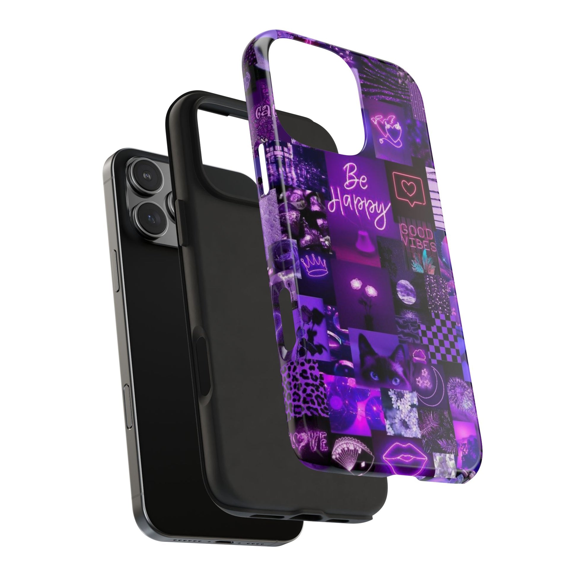 Be Happy Themed Tough Phone Cases for Iphones & Samsung Phones