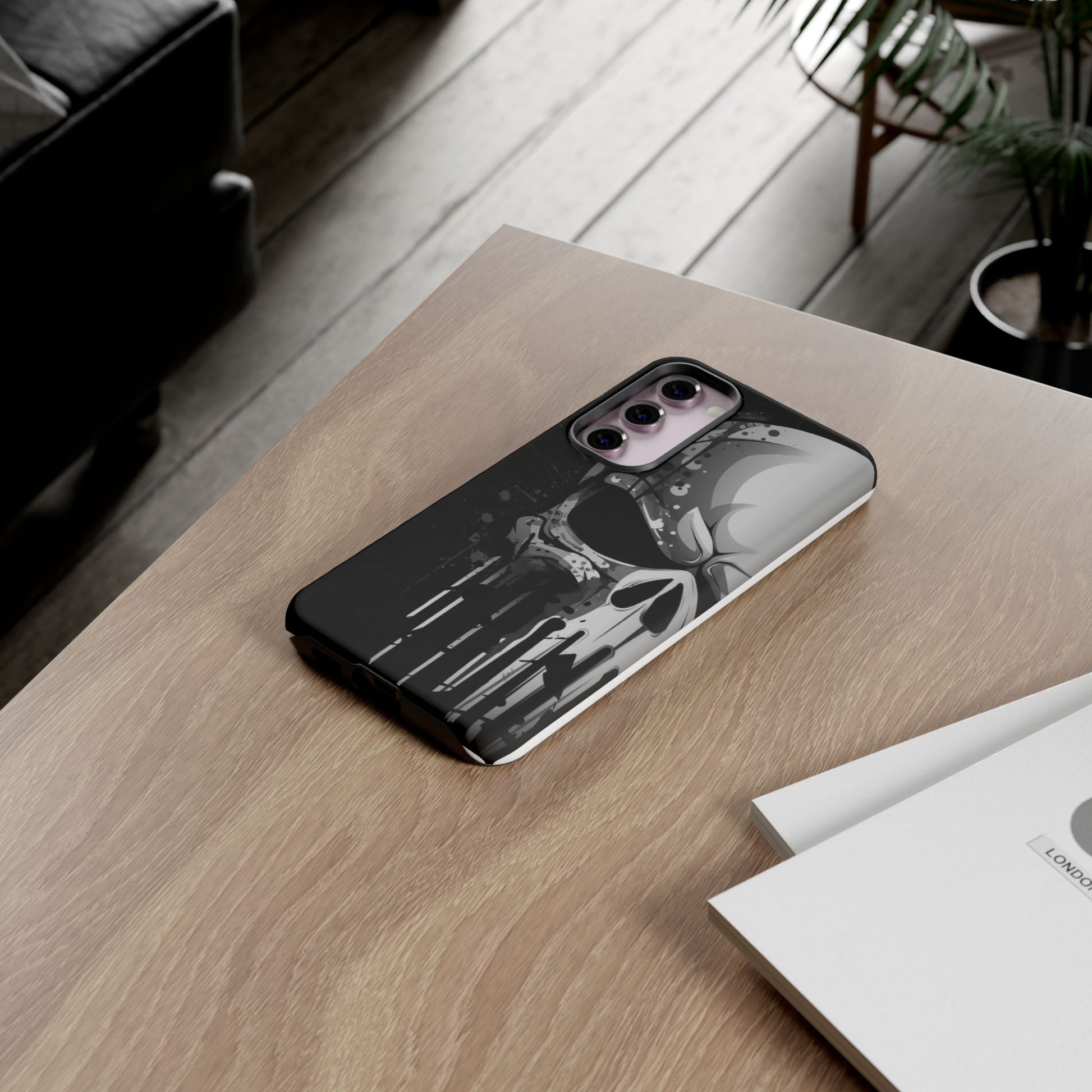 Punisher Skull Tough Cases for iPhones, Samsung, and Pixel