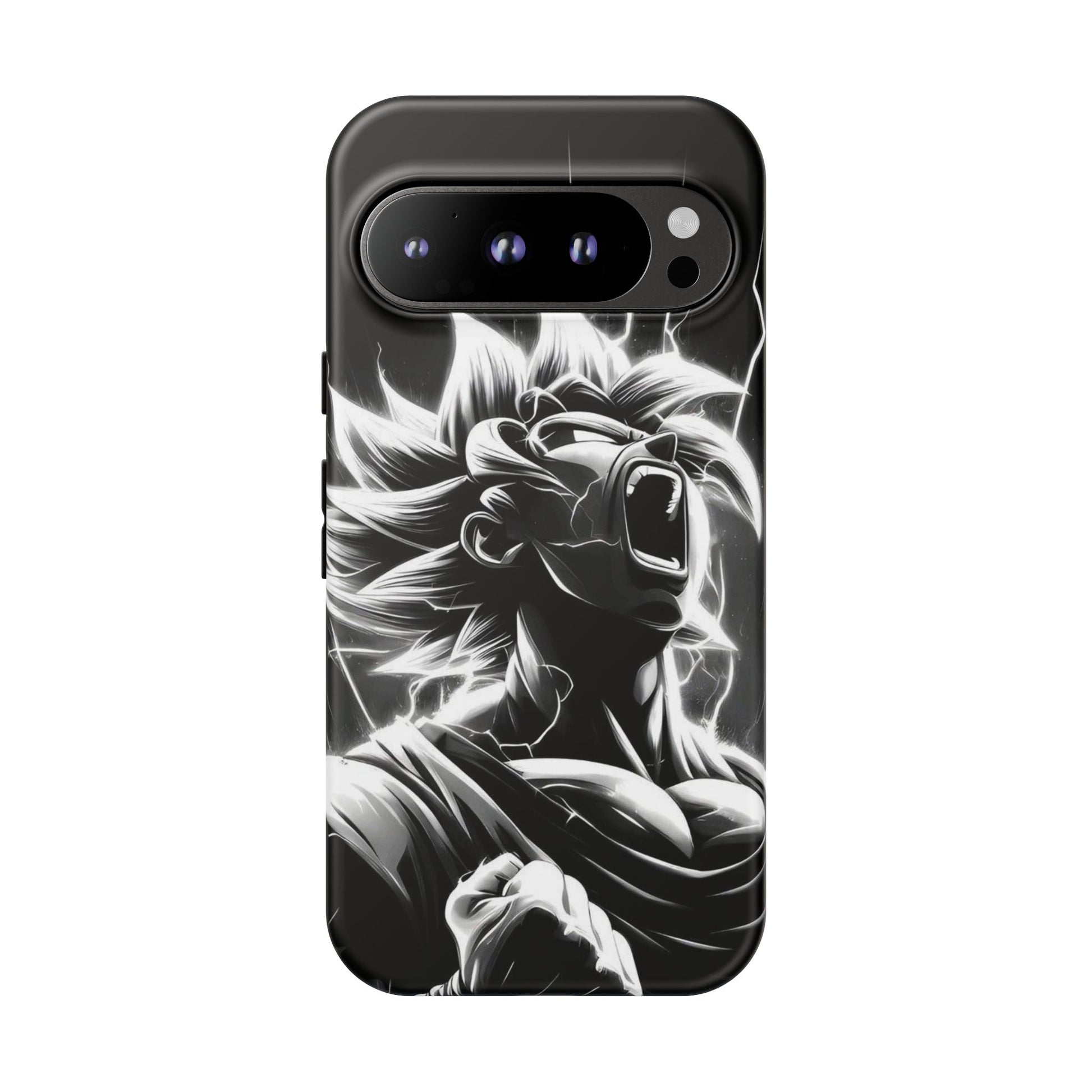 Anime Saiyan Rage Dragon ball Z Tough Cases for iPhones, Samsung, and Pixel