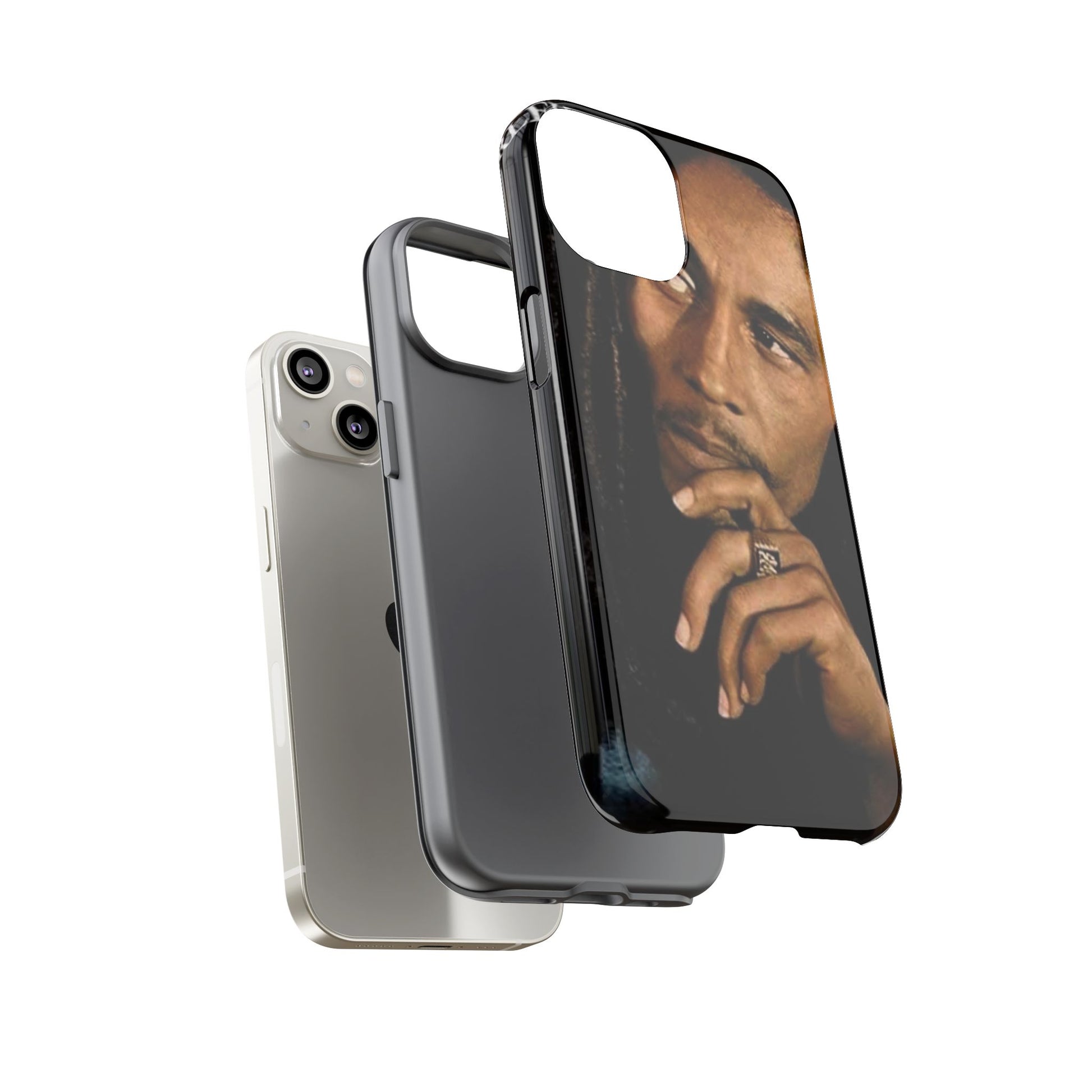 Marley Reggae Tough Cases for iPhones, Samsung, and Pixel