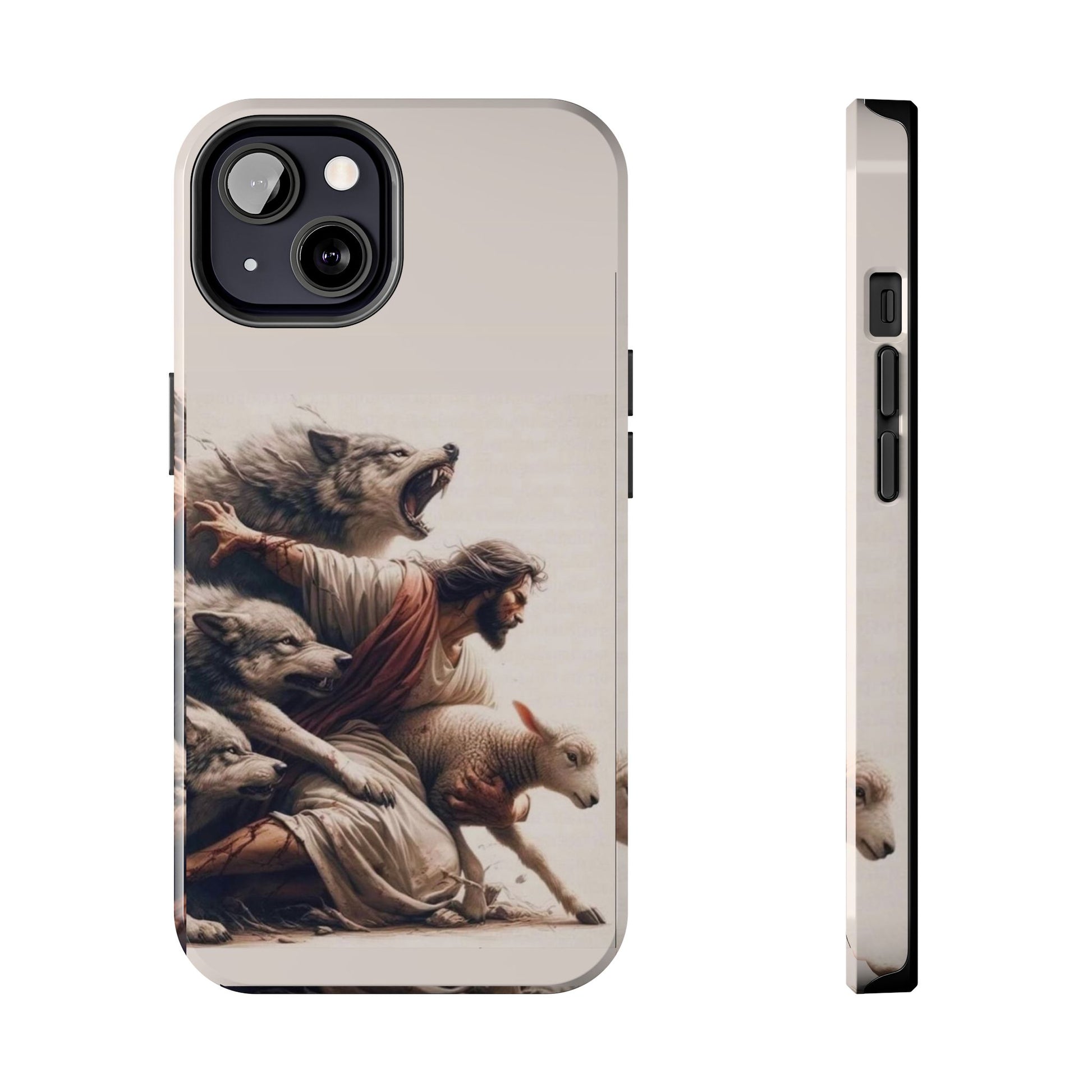 Jesus x Wolves Christian Themed Tough Phone Cases for Iphones & Samsung Phones