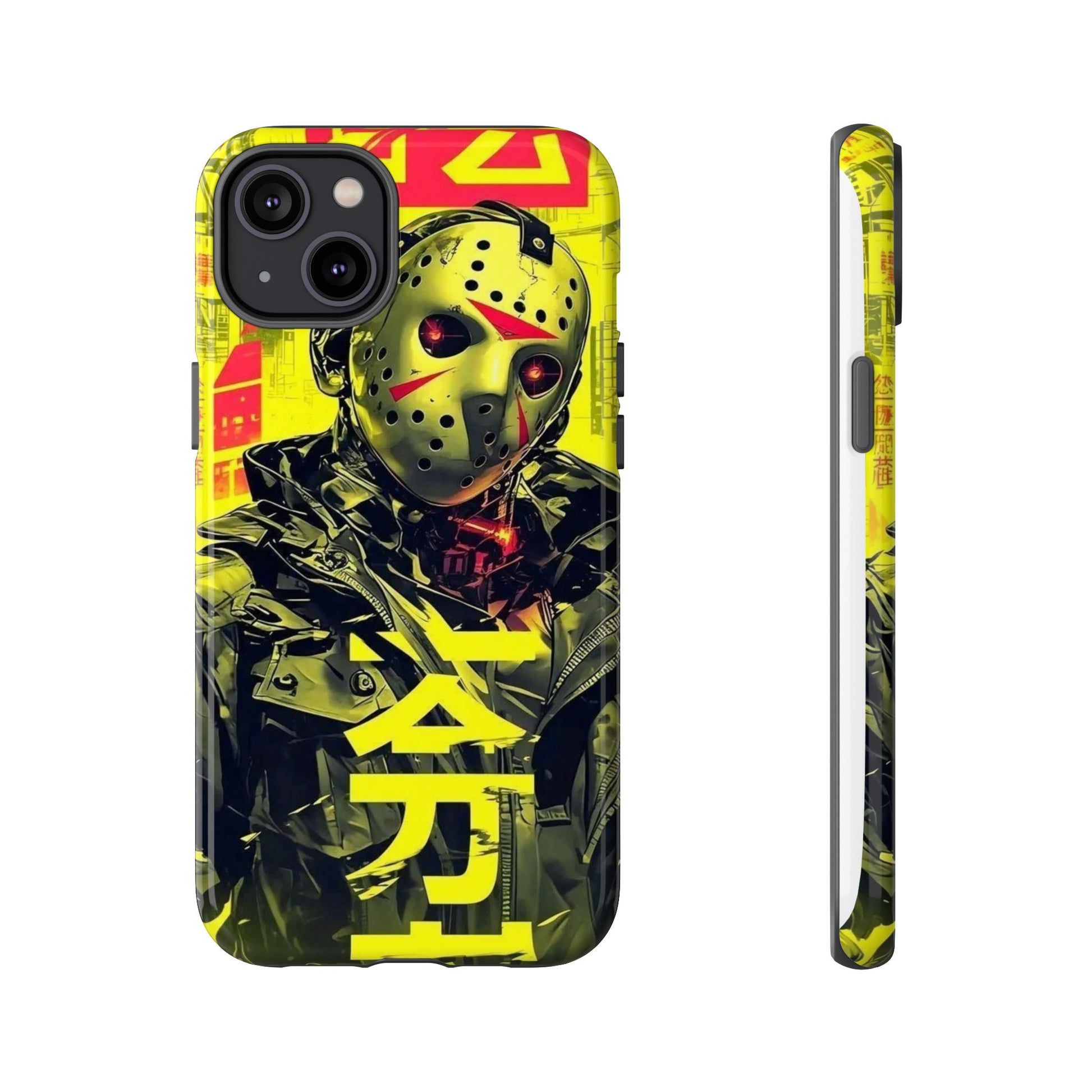 Cyberpunk X Jason Voorhees Tough Cases for iPhones, Samsung, and Pixel