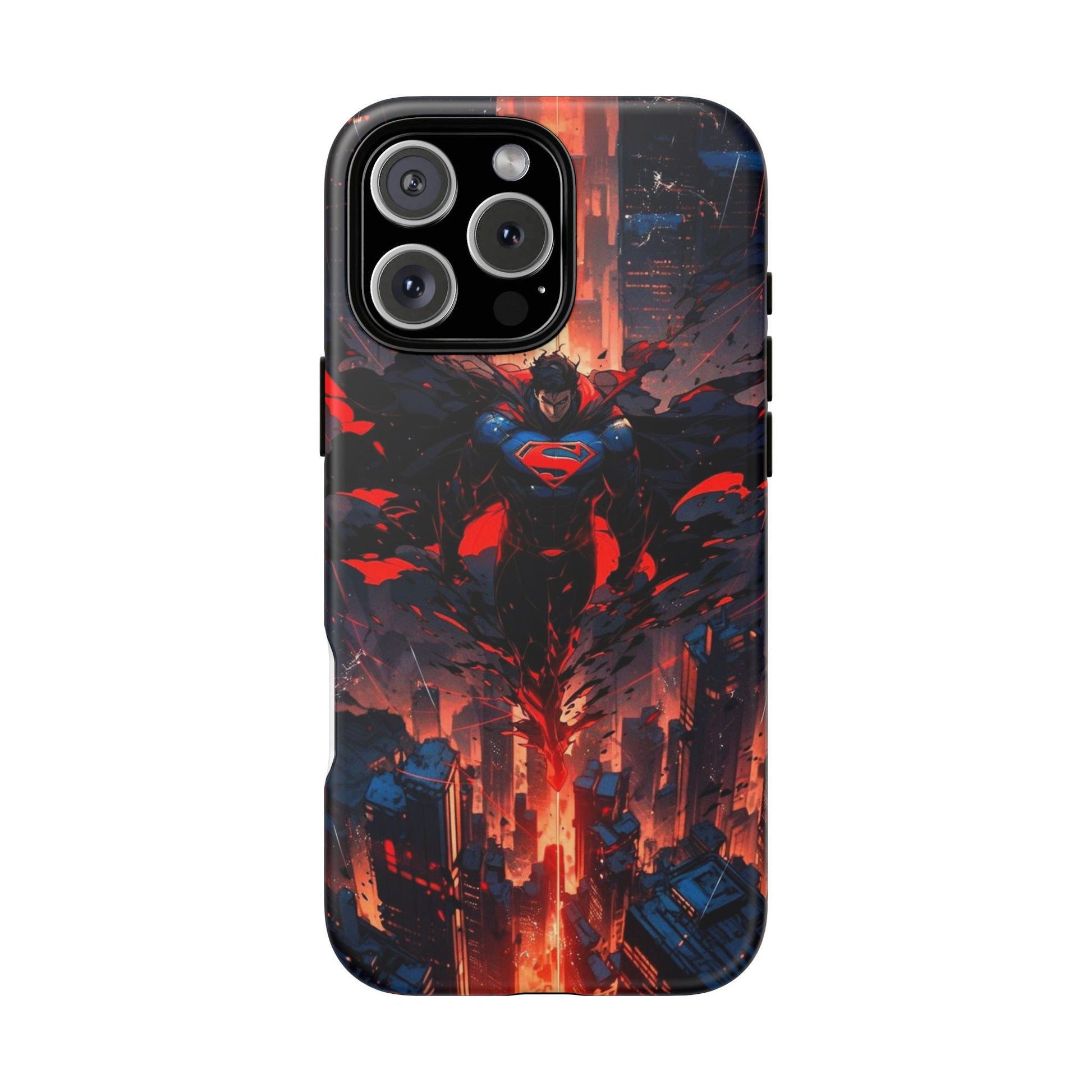 Anime Superman Tough Cases for iPhones, Samsung, and Pixel