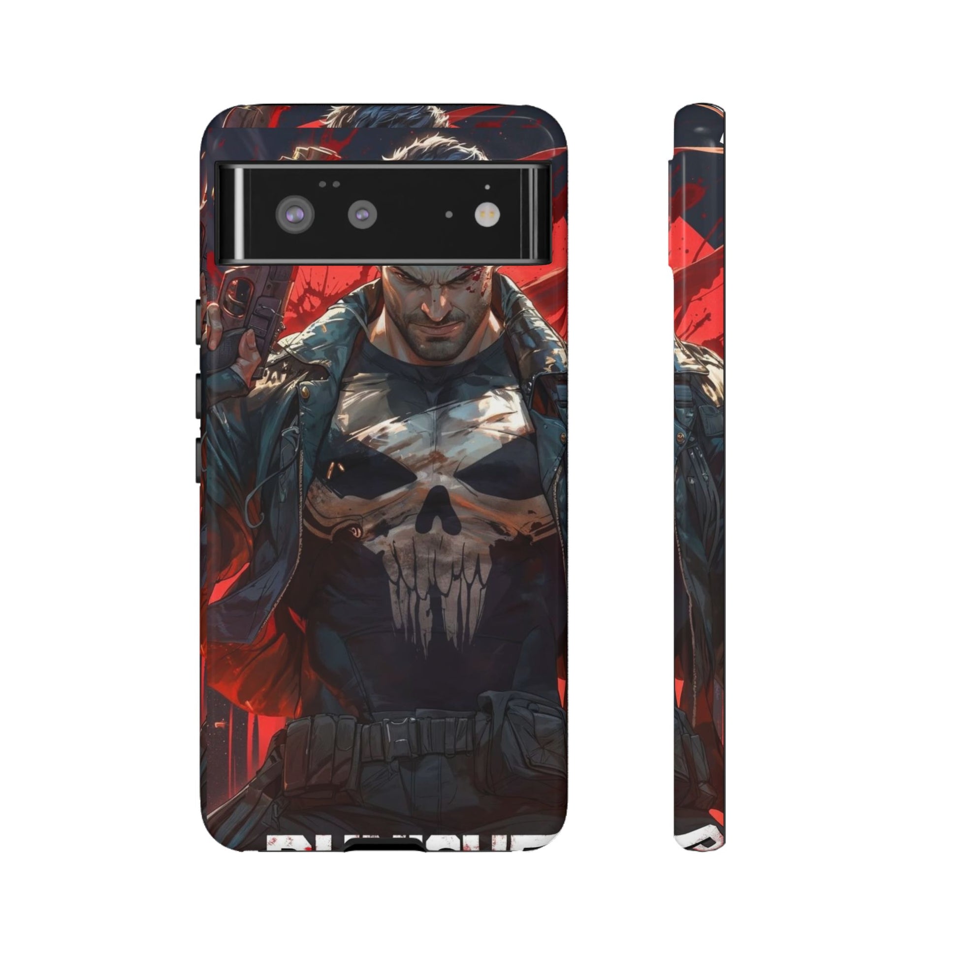 Punisher Tough Cases for iPhones, Samsung, and Pixel
