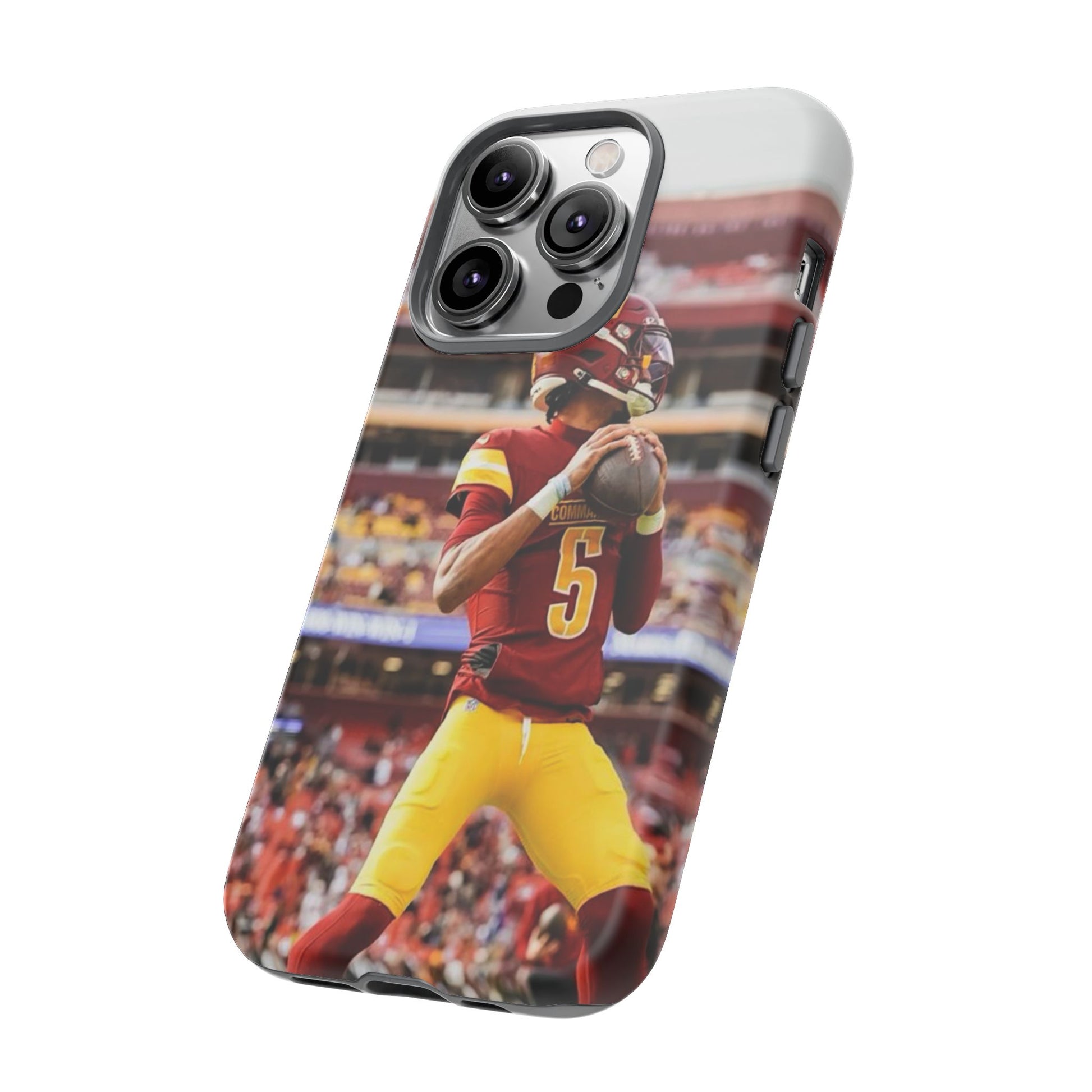 Jayden Daniels Washington Football Tough Cases for iPhones, Samsung, and Pixel