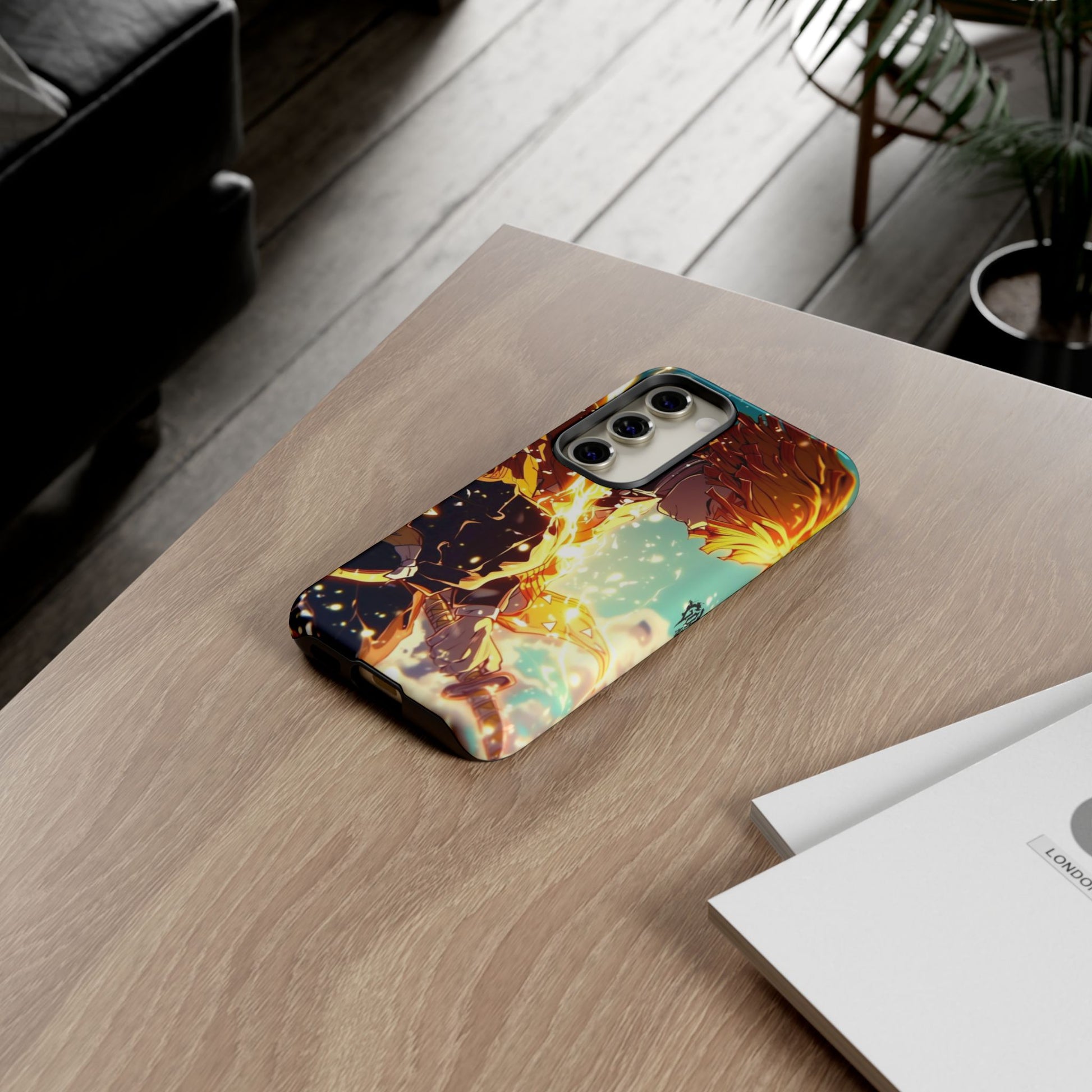 Demon Slayer Zenitsu Anime Theme Phone Case, Tough Cases for iPhones, Samsung, and Pixel