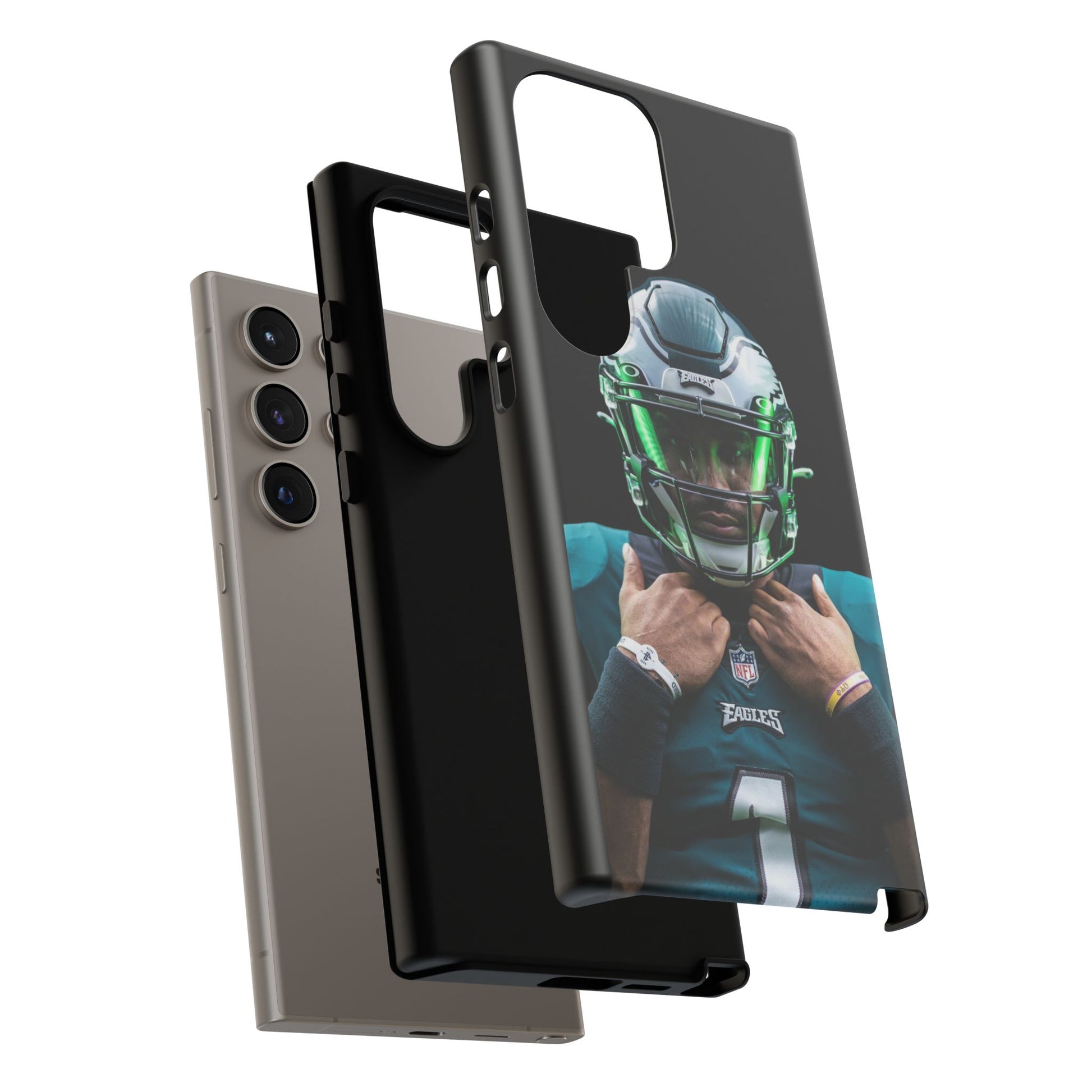 Eagles Football Jalen Hurts Tough Cases for iPhones, Samsung, and Pixel