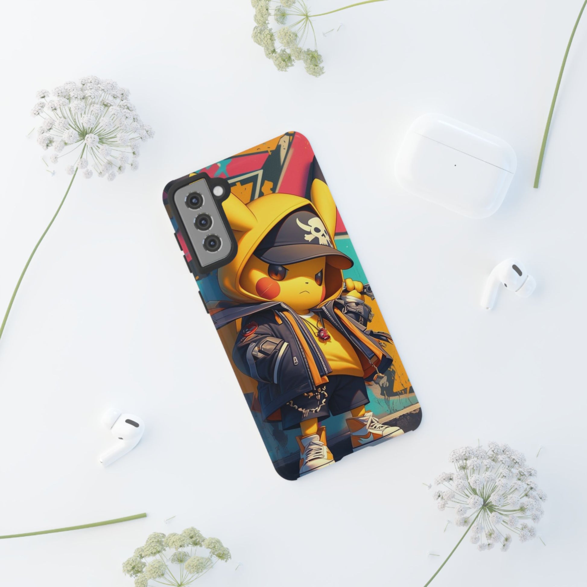 Cute Poke Bear Phone Case, Tough Cases for iPhones, Samsung, and Pixel