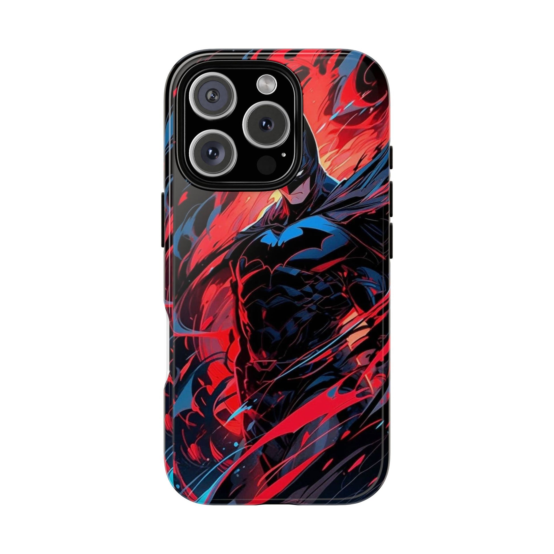 The Dark Knight Batman Art Tough Cases for iPhones, Samsung, and Pixel