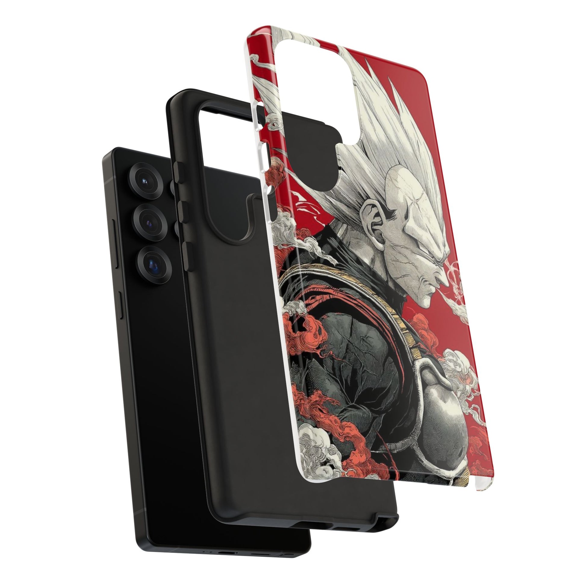 Dragon Ball Z Vegeta Anime Tough Cases for iPhones, Samsung, and Pixel