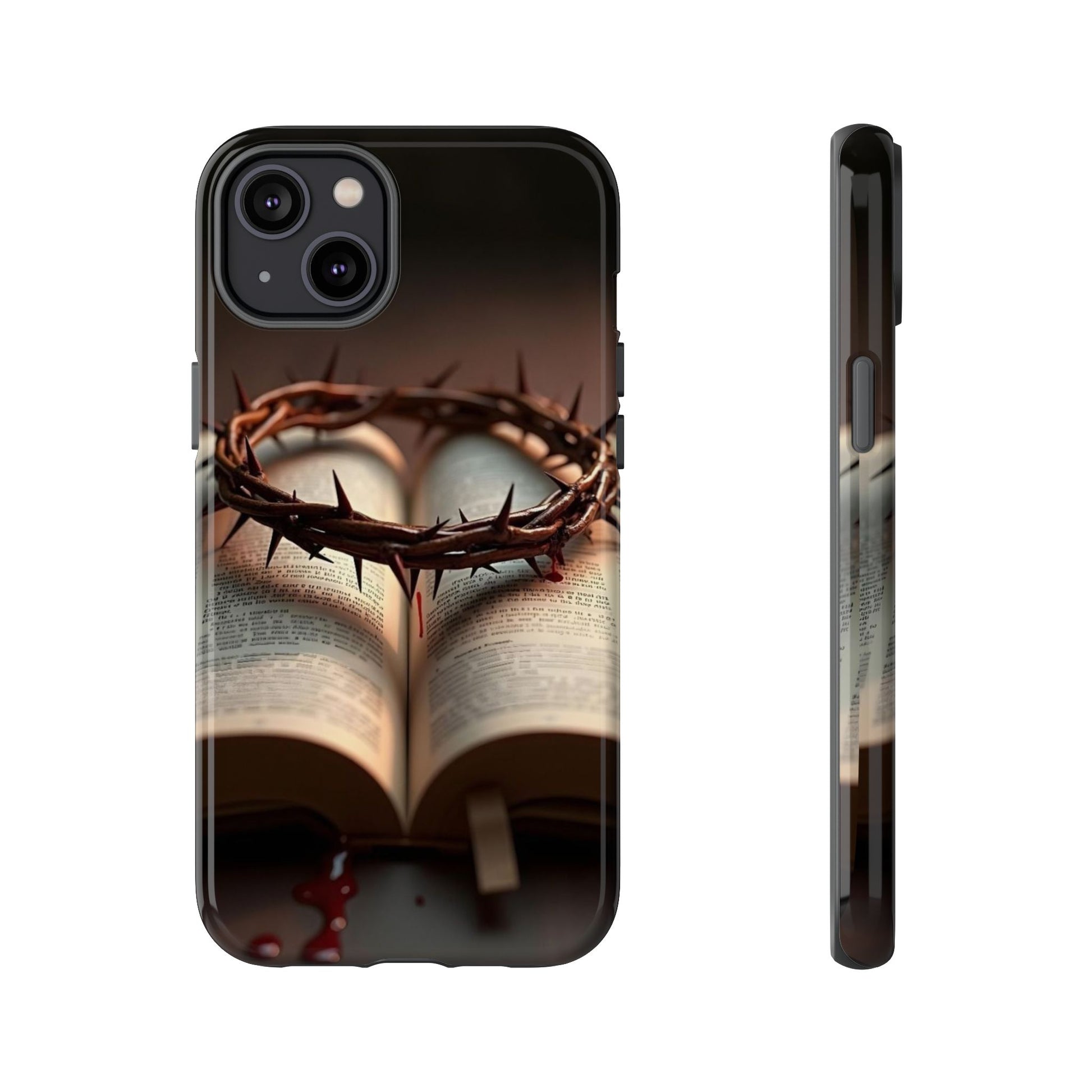 Crown of Thorns and Bible Christian Tough Cases for iPhones, Samsung, and Pixel
