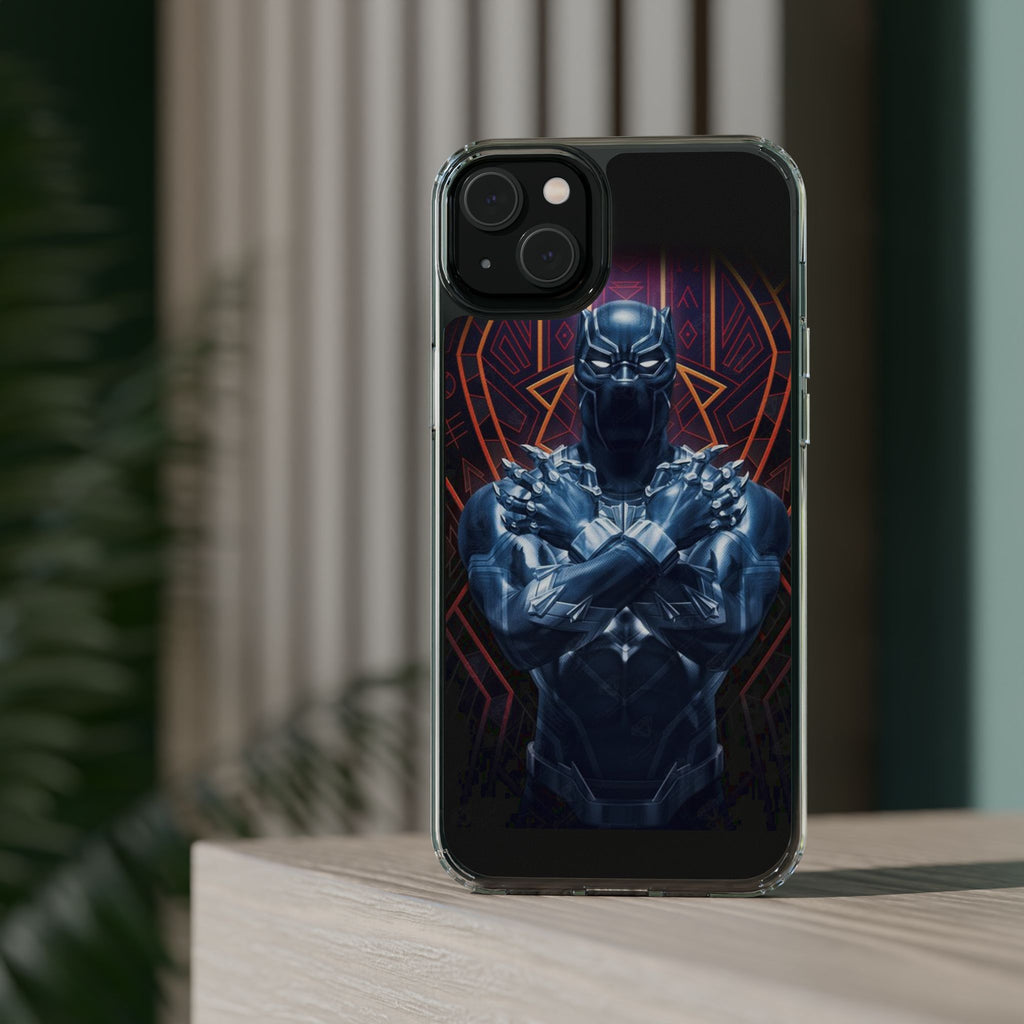 Black Panther Super Hero iPhone & Samsung Case, Wireless Charging compatible