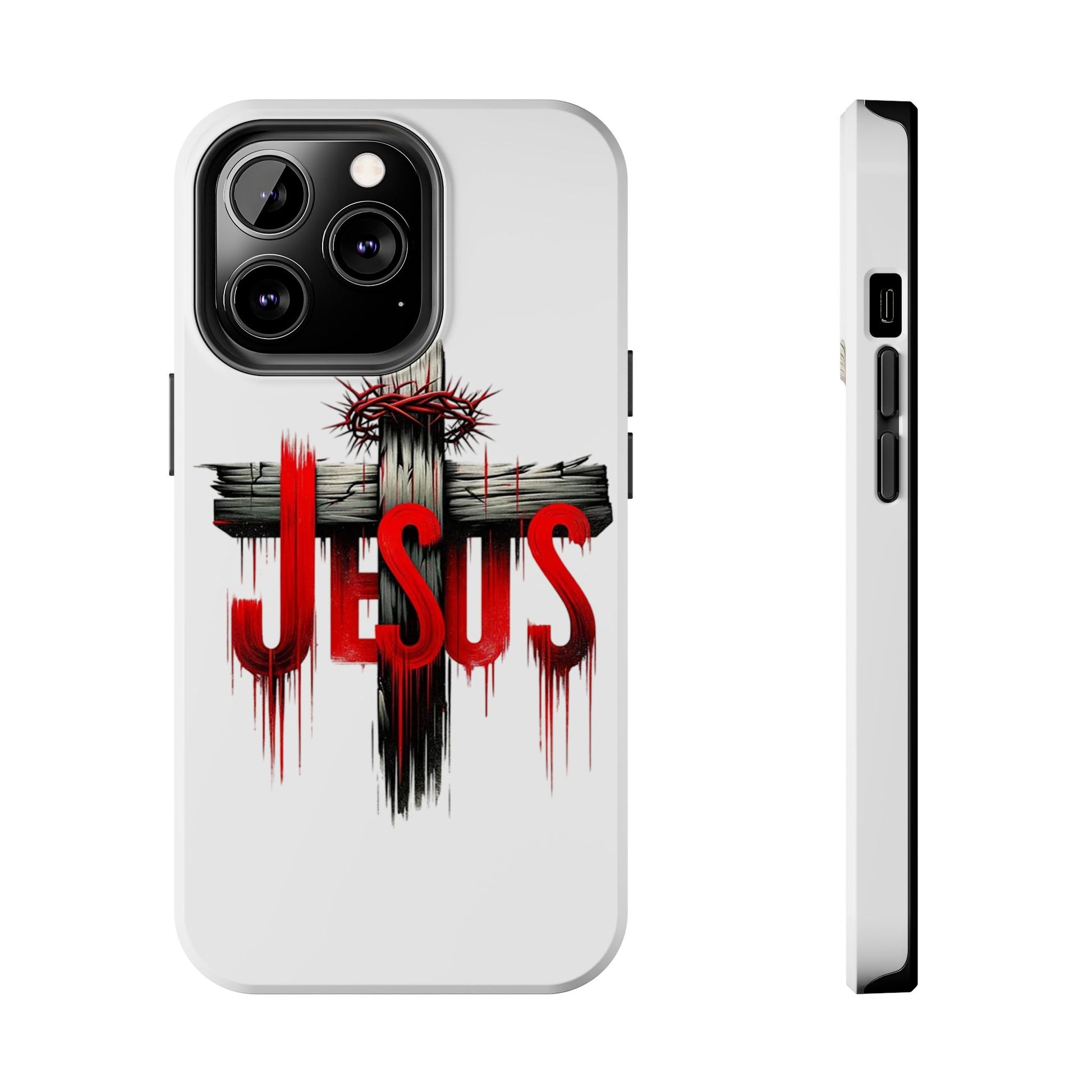 Jesus Cross and Crown Christian Theme Phone Cases for iPhones & Samsung Phones