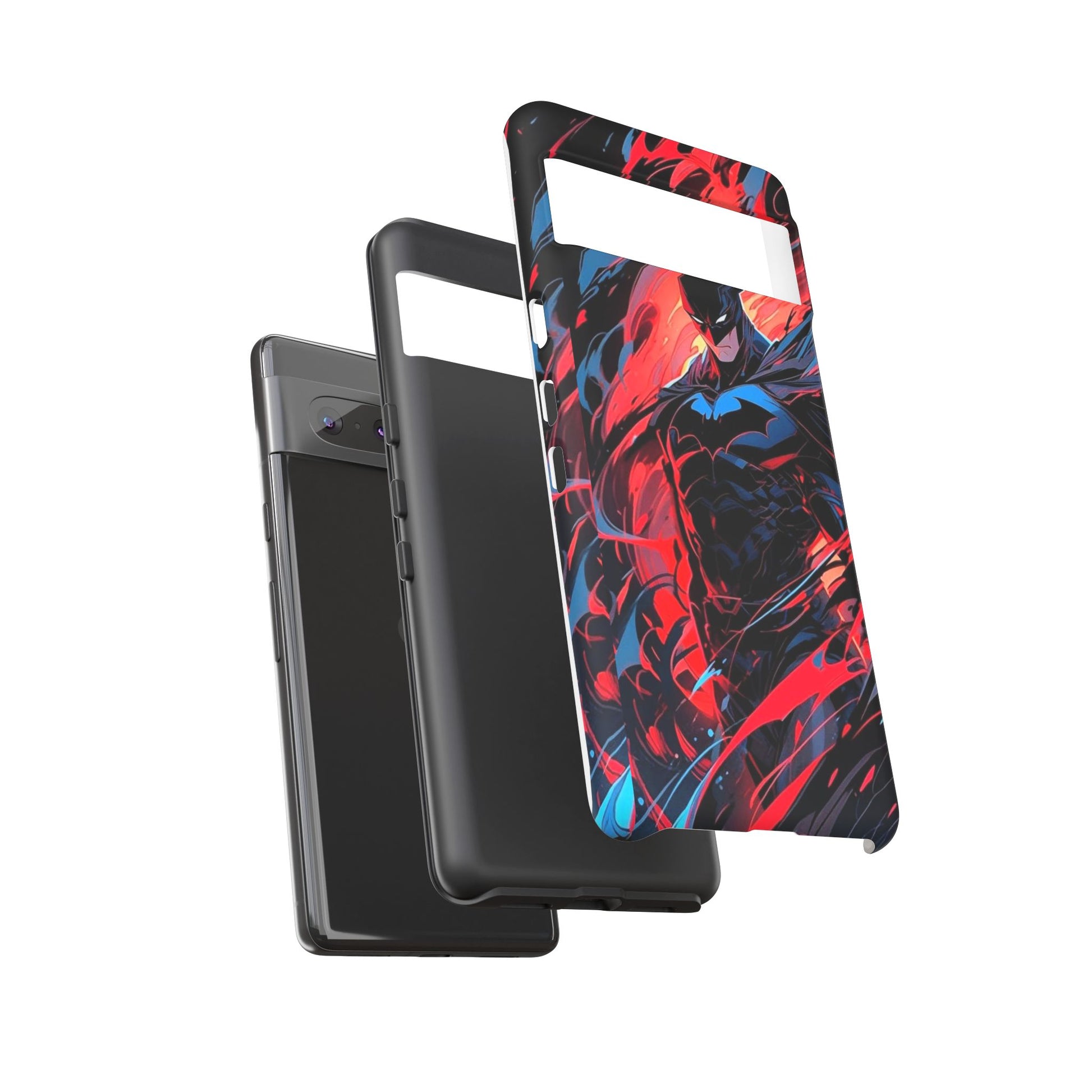 The Dark Knight Batman Art Tough Cases for iPhones, Samsung, and Pixel