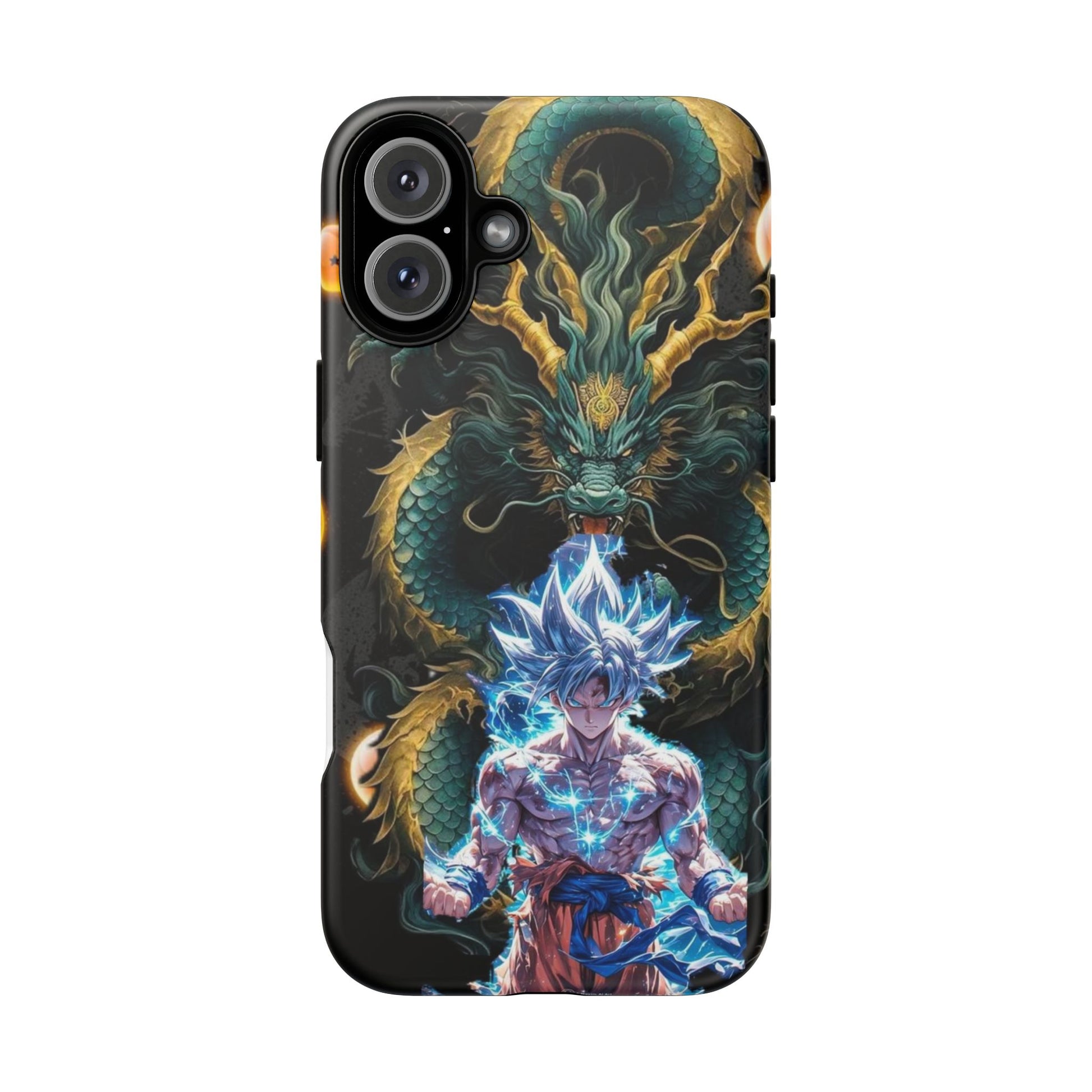 Anime Goku x Shenron Dragonball Z Tough Cases for iPhones, Samsung, and Pixel