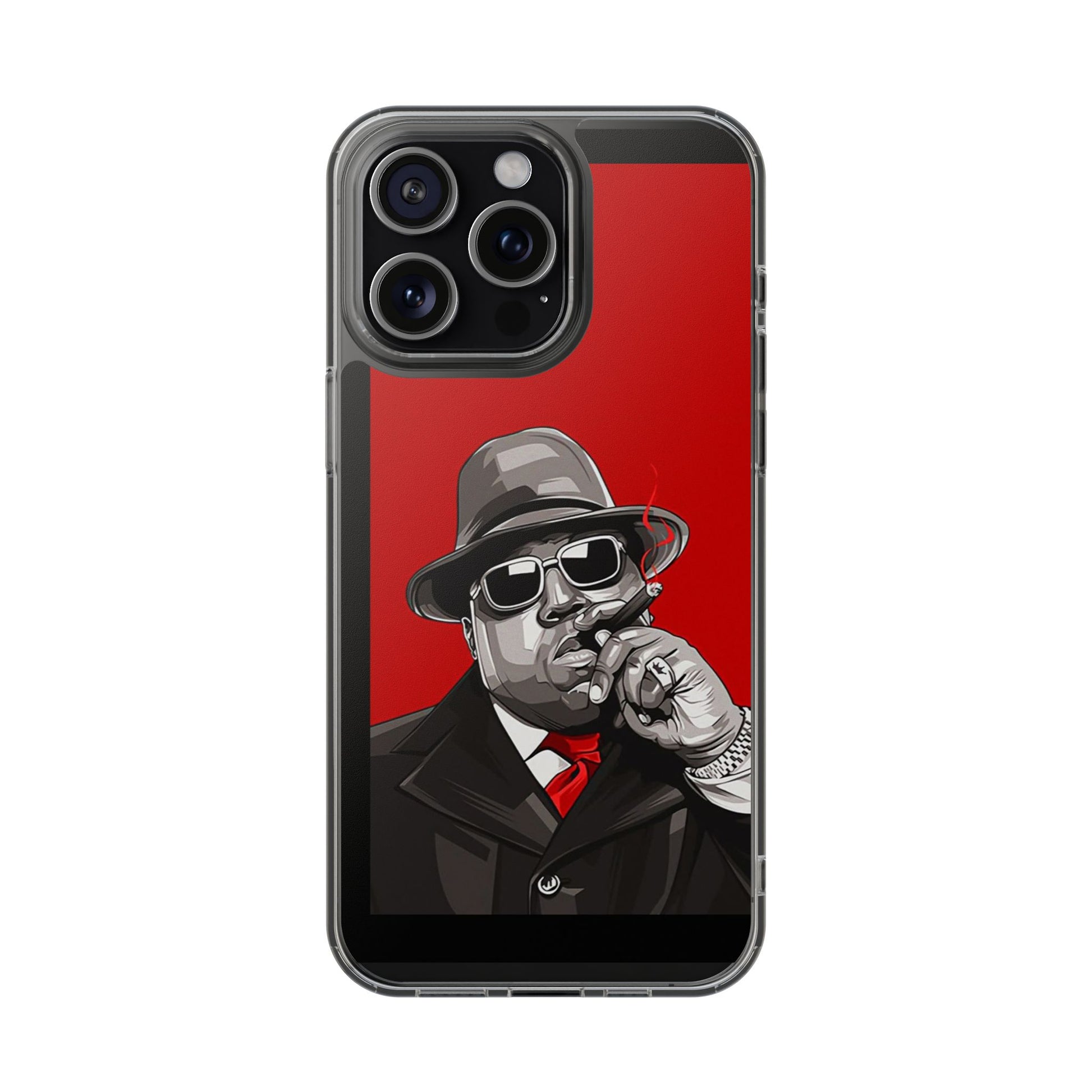 Big Poppa Hip Hop Design for Select Iphones and Samsung, Clear Cover,