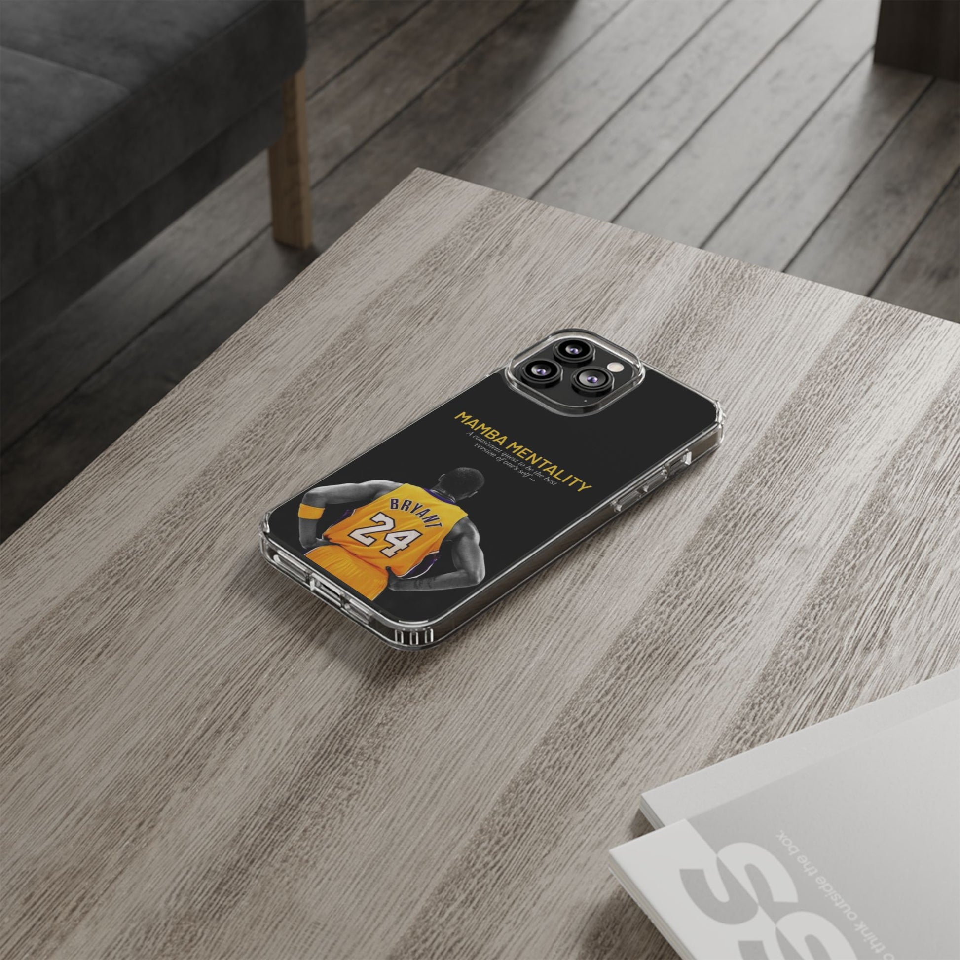 Kobe Mamba Mentality Basketball Inspired design Clear Phone Cases