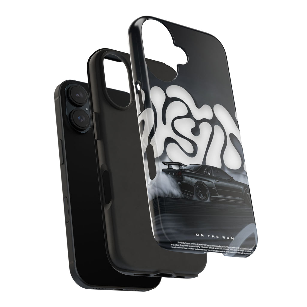 Drifting Skyline Racing Car Theme Phone Case for iPhone & Samsung Galaxy Phones