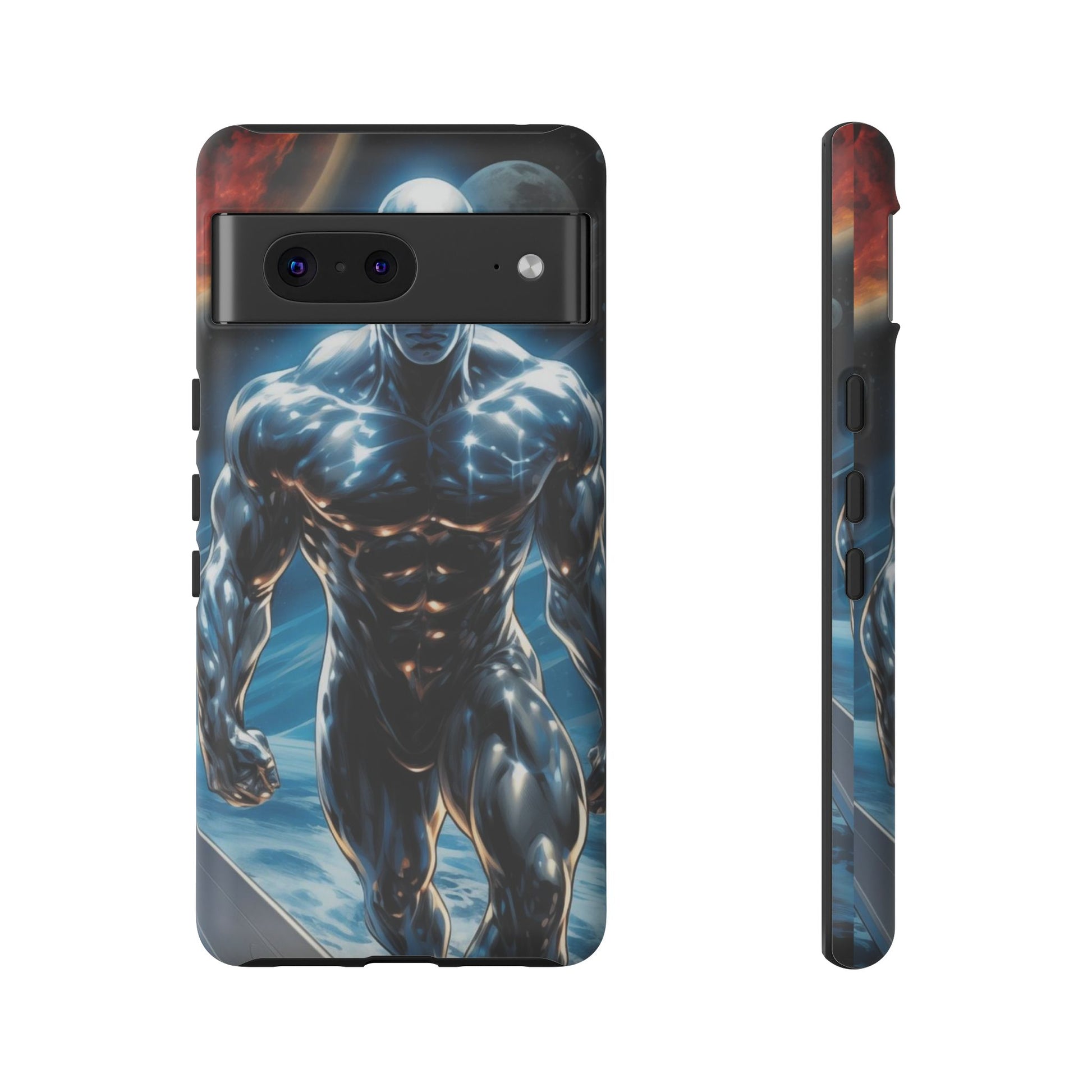 The Silver Surfer Comic Art Phone Case, Tough Cases for iPhones, Samsung, and Pixel