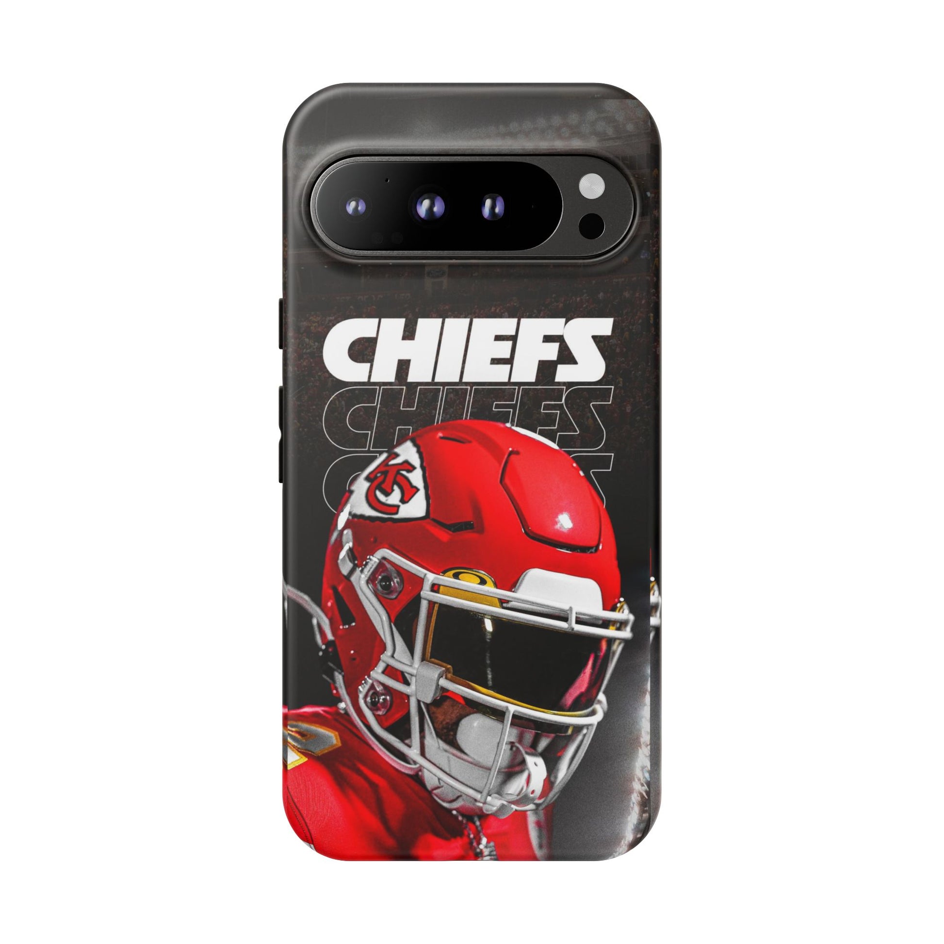 Kansas City Chiefs Football Helmet Logo Tough Cases for iPhones, Samsung, and Pixel