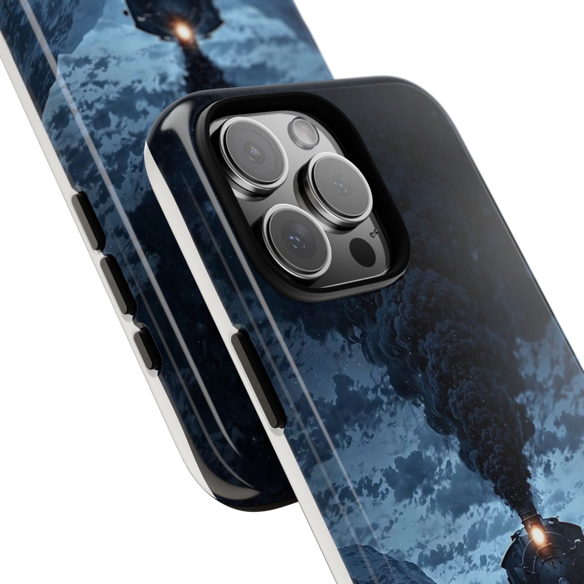 Steam Engine Train Themed Tough Cases for iPhones, Samsung, and Pixel
