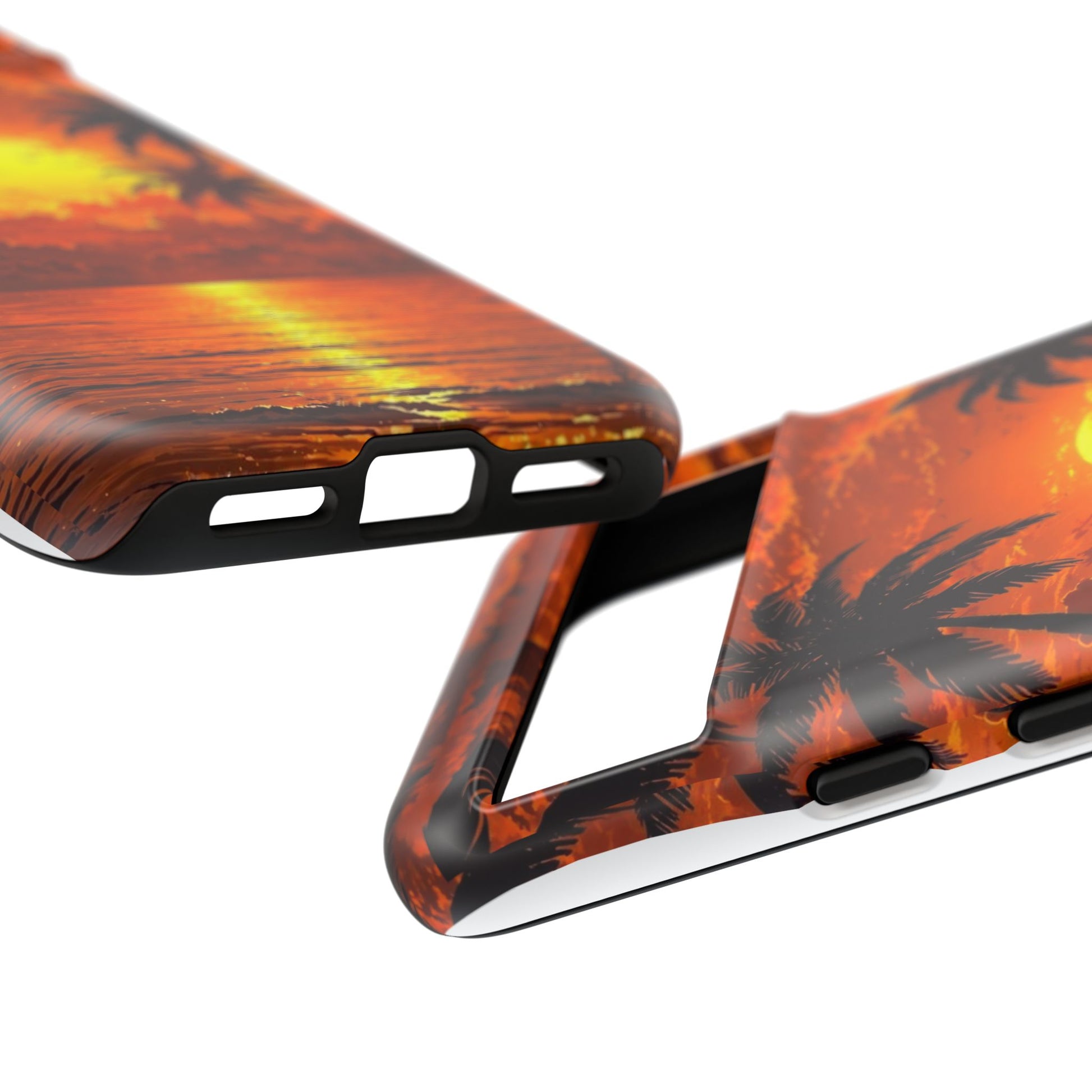 Beautiful Beach Sunset Tough Cases for iPhones, Samsung, and Pixel