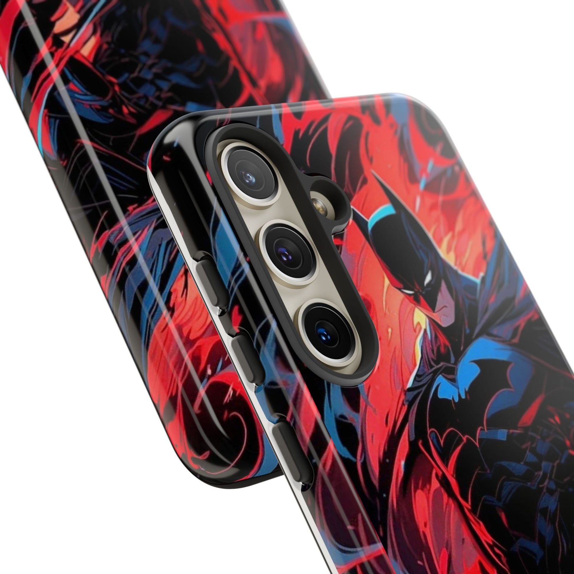 The Dark Knight Batman Art Tough Cases for iPhones, Samsung, and Pixel