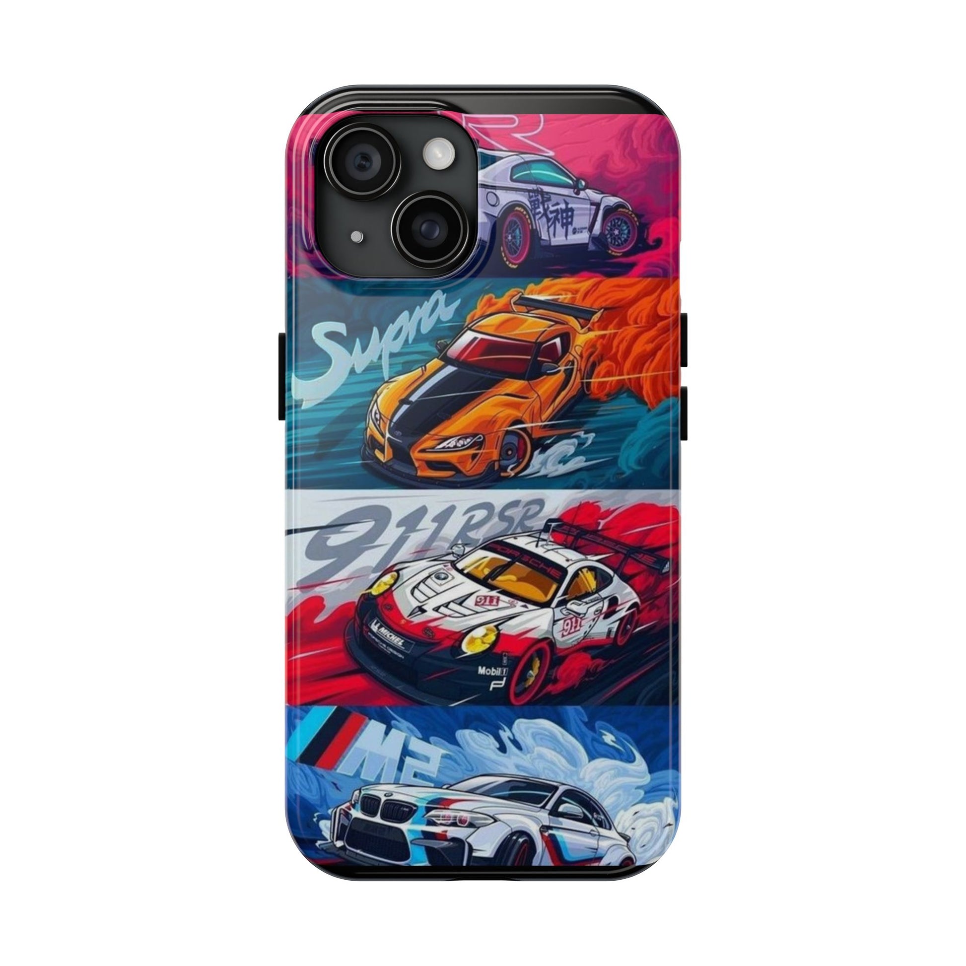 Import Cars Racing Art Inspired 2 Piece Iphone & Samsung Durable Phone Case