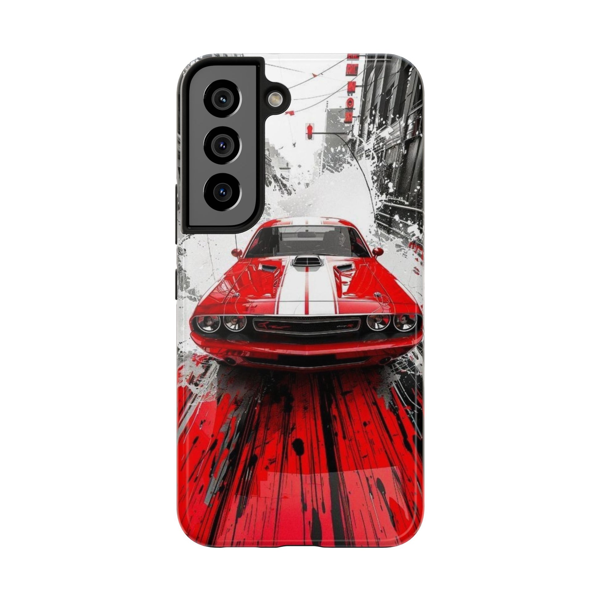 Red Muscle Car Hell Cat Phone Cases for Iphones & Samsung Phones