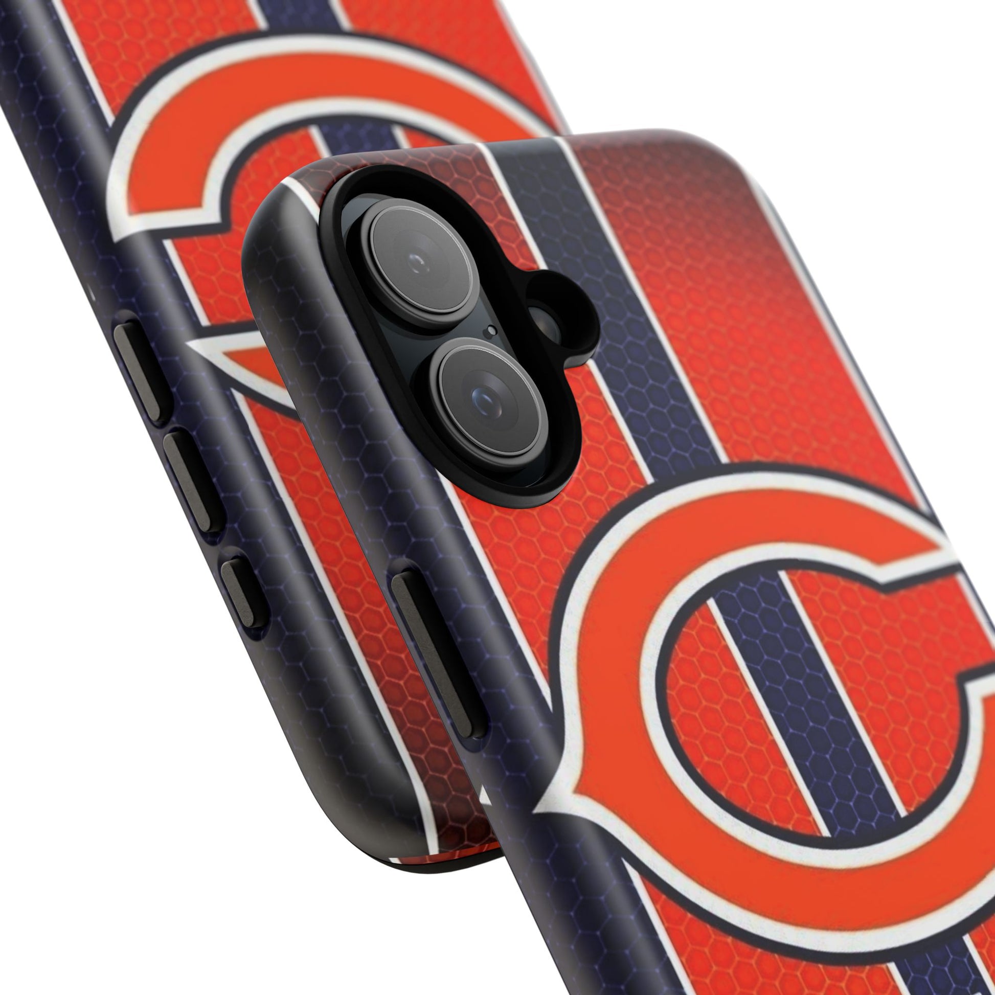 Chicago Bears Stripes Football Phone Case, Tough Cases for iPhones, Samsung, and Pixel